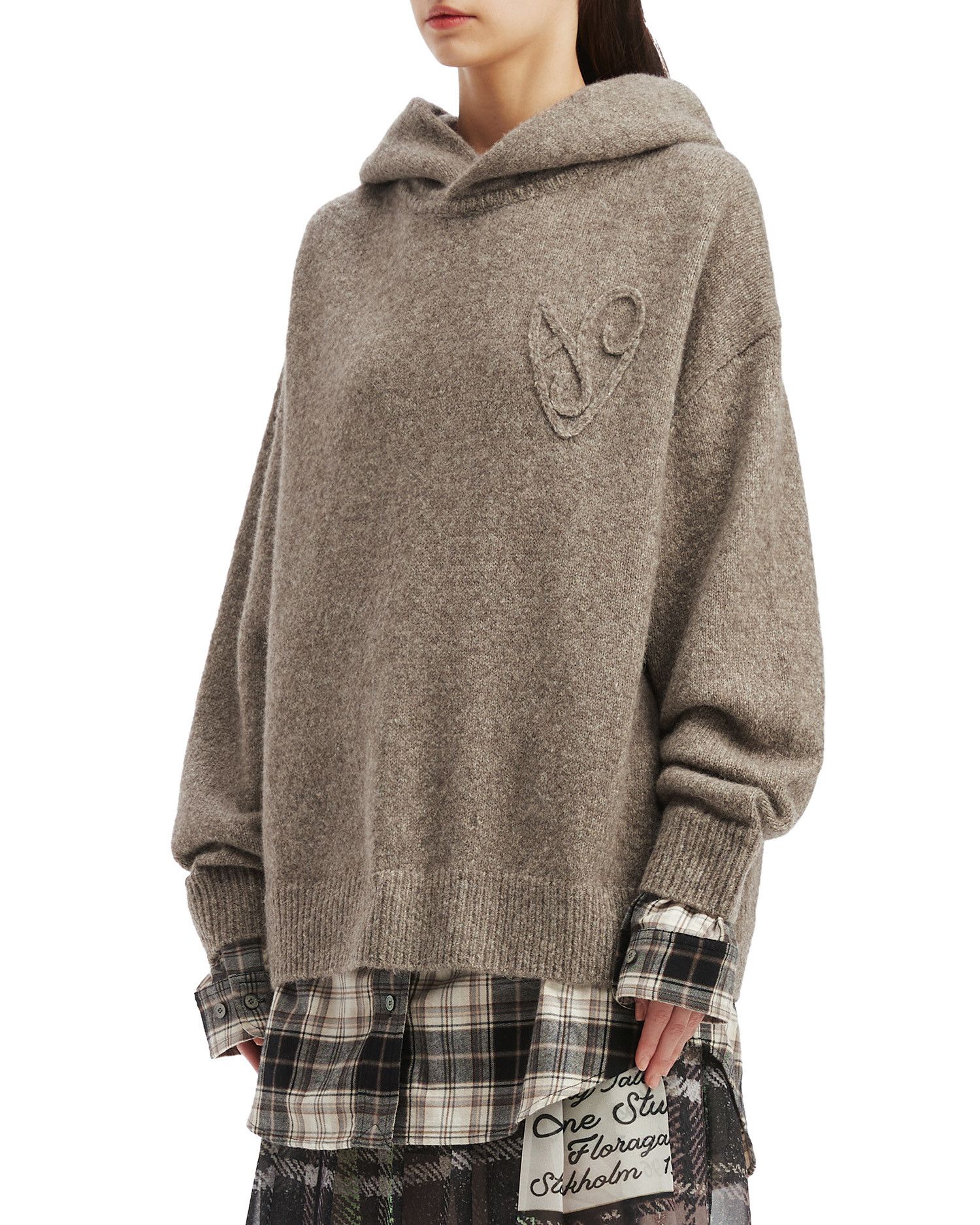 Acne Studios Acne Studios Plaid Spliced Hooded Knitwear Size S / US 4 / IT 40 - 3 Thumbnail