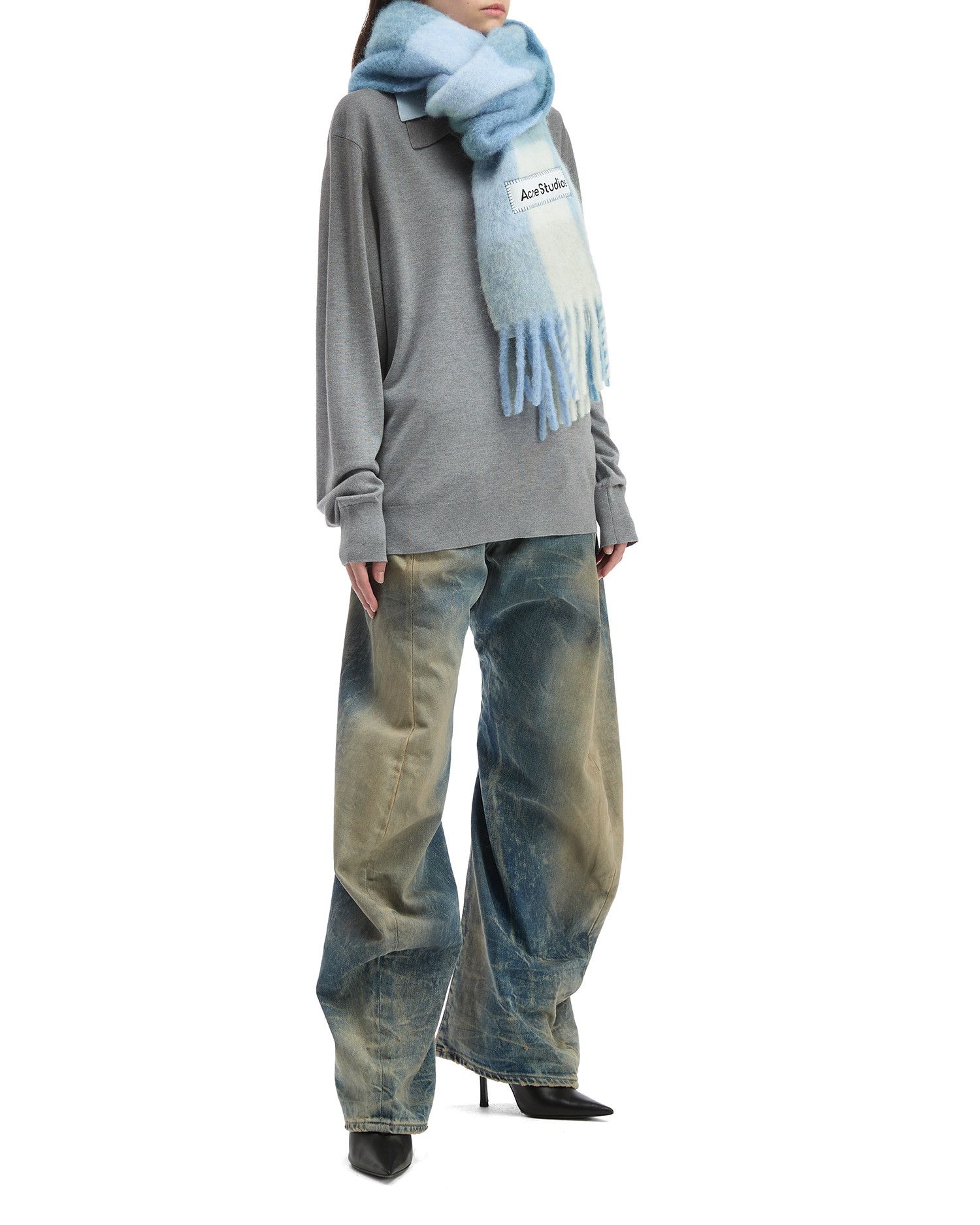 Acne Studios Acne Studios Plaid Fringe Scarf Size ONE SIZE - 2 Thumbnail
