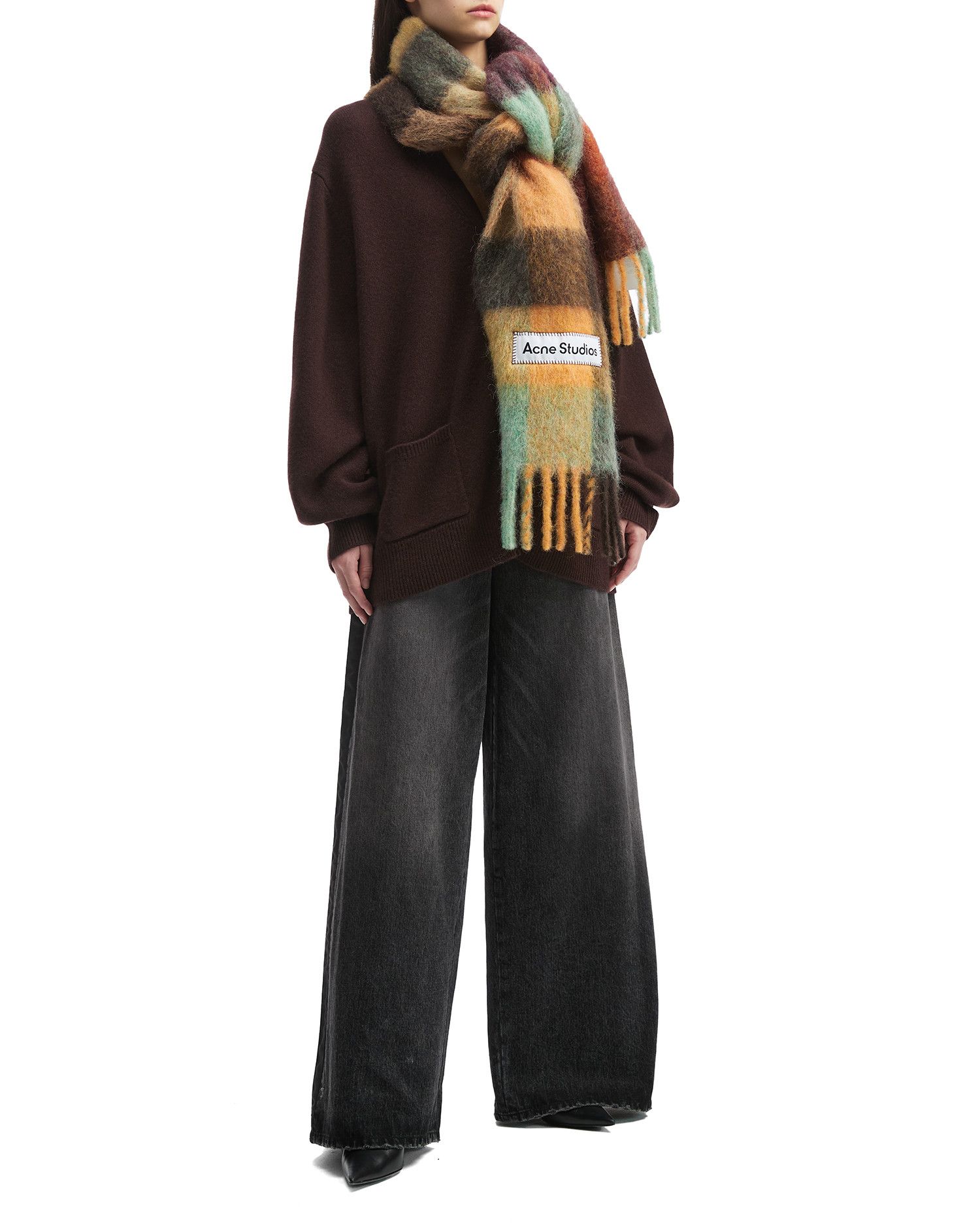 Acne Studios Acne Studios Plaid Fringe Scarf Size ONE SIZE - 2 Thumbnail