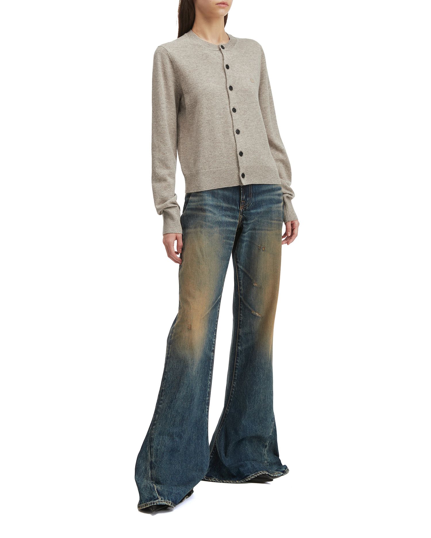 Acne Studios Acne Studios Face Stitched Detail Knit Cardigan Size XS / US 0-2 / IT 36-38 - 2 Thumbnail