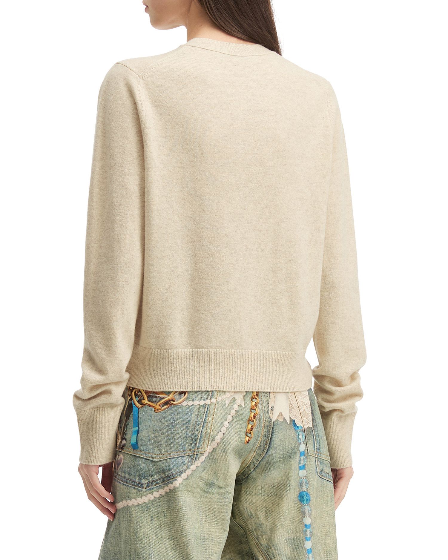Acne Studios Acne Studios FACE Stitched Detail Knit Cardigan Size M / US 6-8 / IT 42-44 - 4 Thumbnail