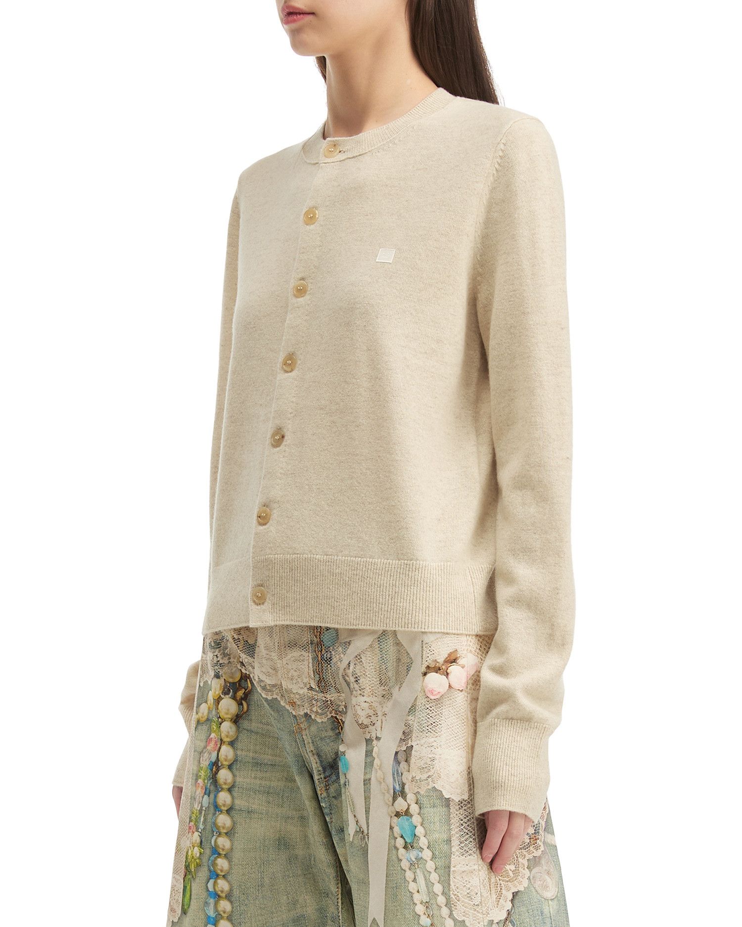 Acne Studios Acne Studios FACE Stitched Detail Knit Cardigan Size XS / US 0-2 / IT 36-38 - 3 Thumbnail