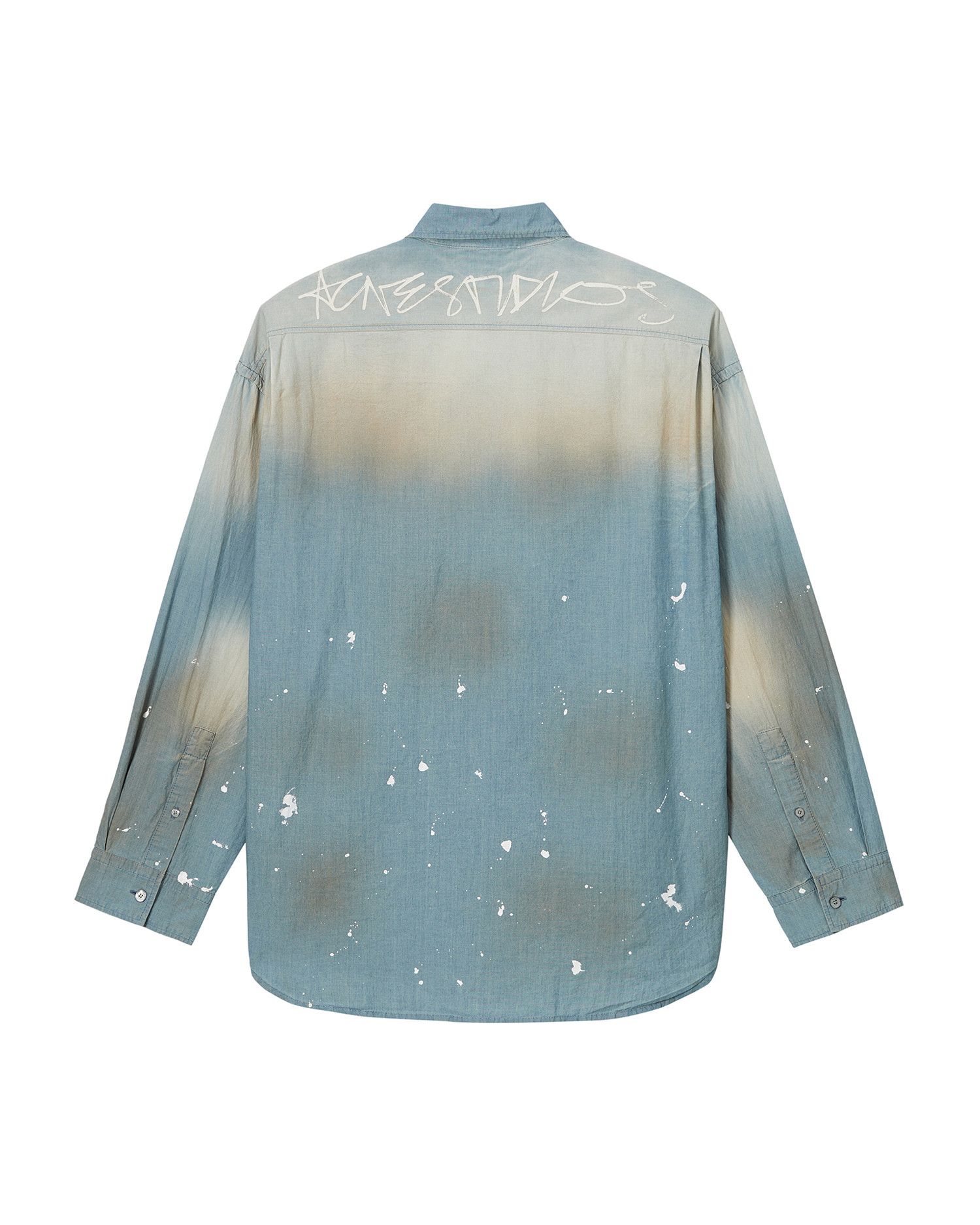 Acne Studios Acne Studios Splatter Distressed Shirt Size US L / EU 52-54 / 3 - 6 Thumbnail