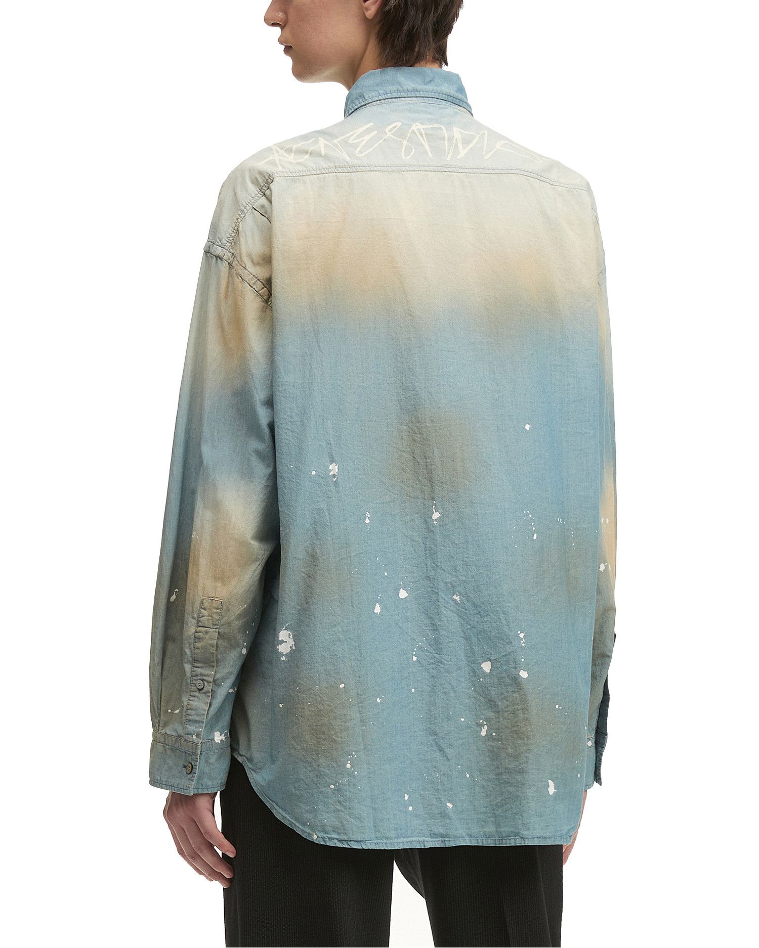 Acne Studios Acne Studios Splatter Distressed Shirt Size US L / EU 52-54 / 3 - 4 Thumbnail