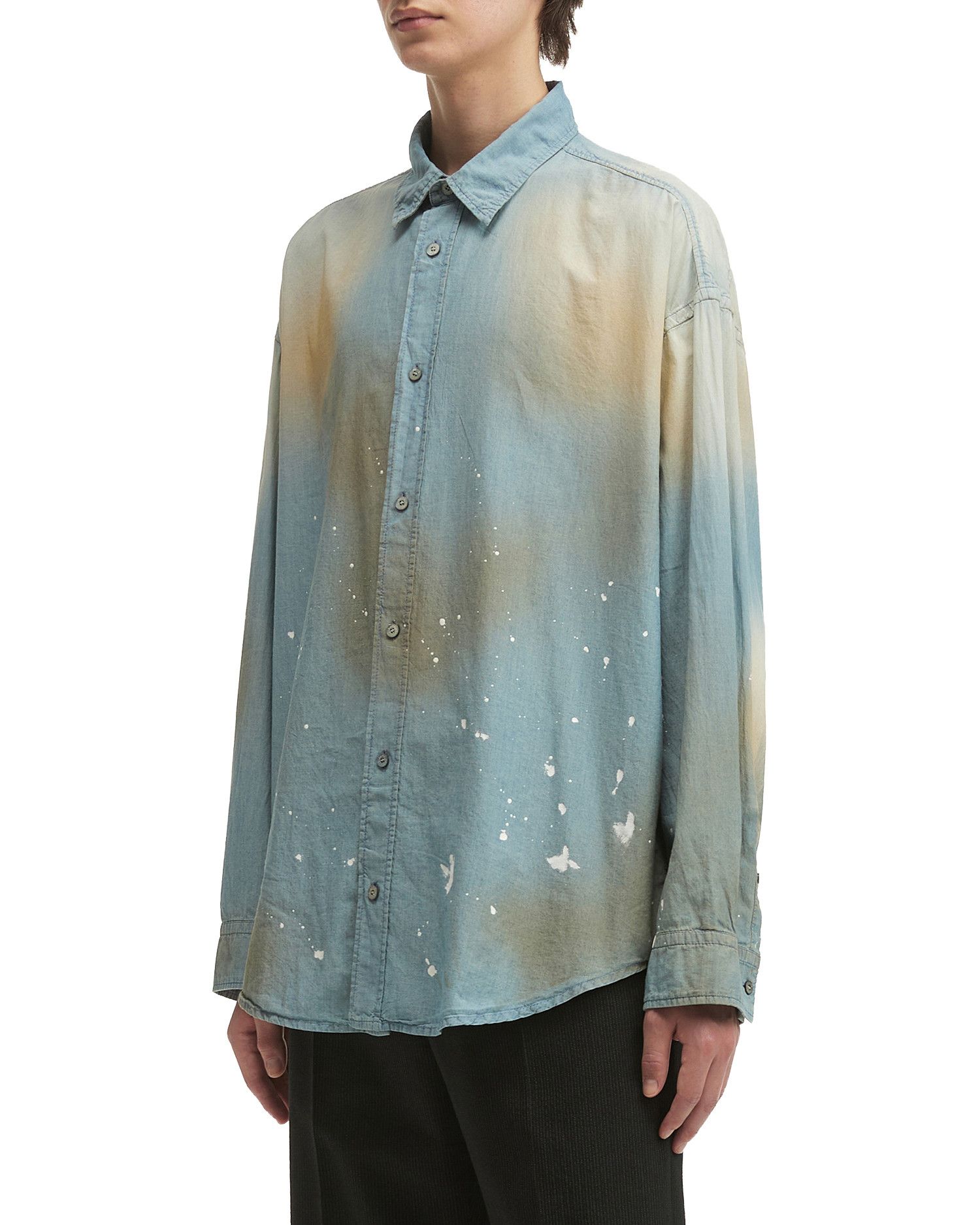 Acne Studios Acne Studios Splatter Distressed Shirt Size US L / EU 52-54 / 3 - 3 Thumbnail