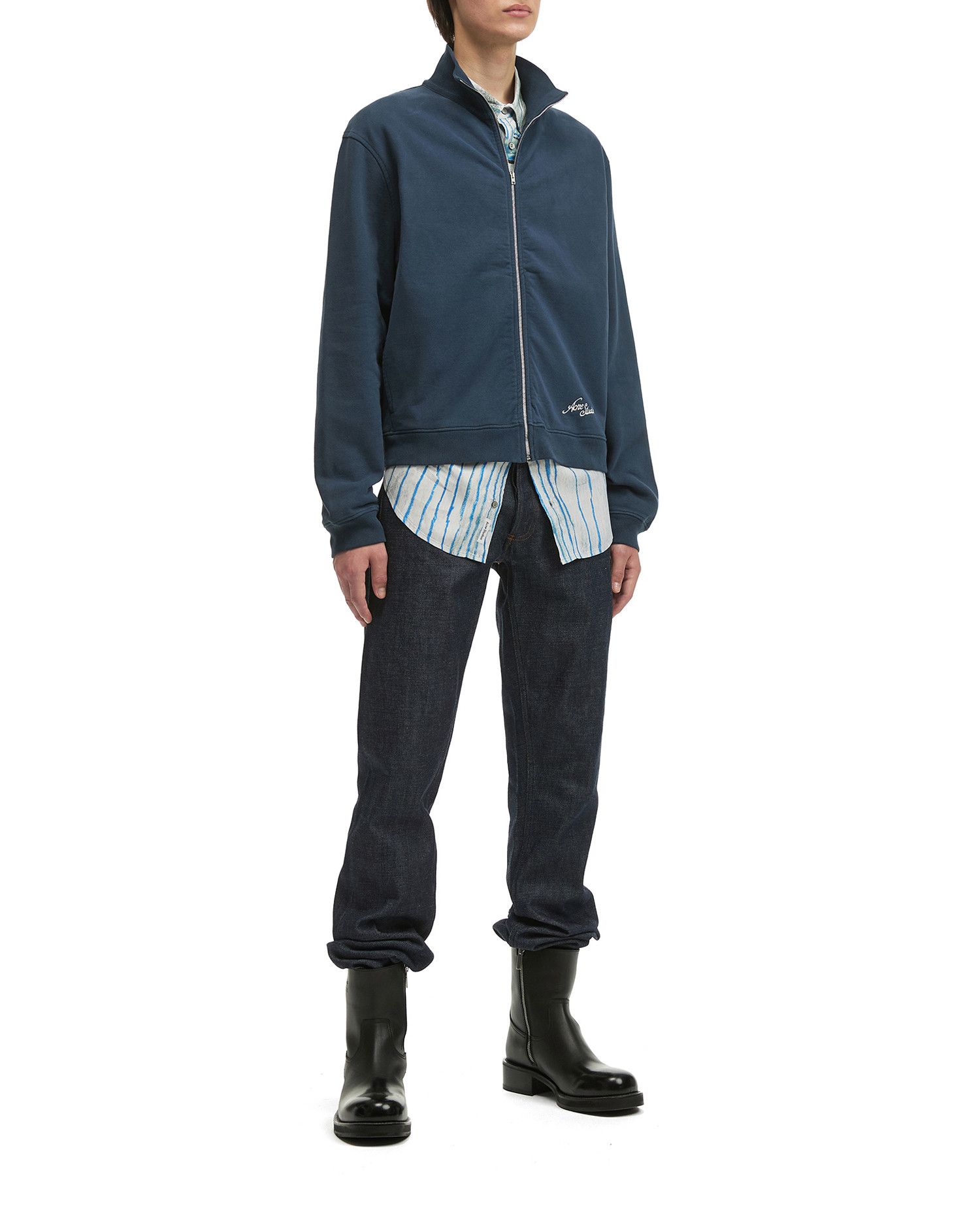 Acne Studios Acne Studios Logo Embroidered Zipper Sweatshirt Size US L / EU 52-54 / 3 - 2 Thumbnail