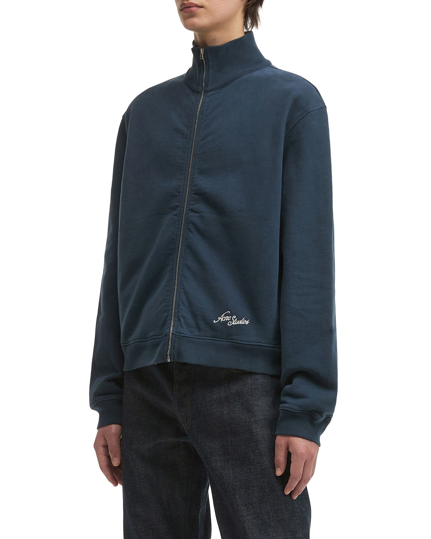Acne Studios Acne Studios Logo Embroidered Zipper Sweatshirt Size US L / EU 52-54 / 3 - 3 Thumbnail
