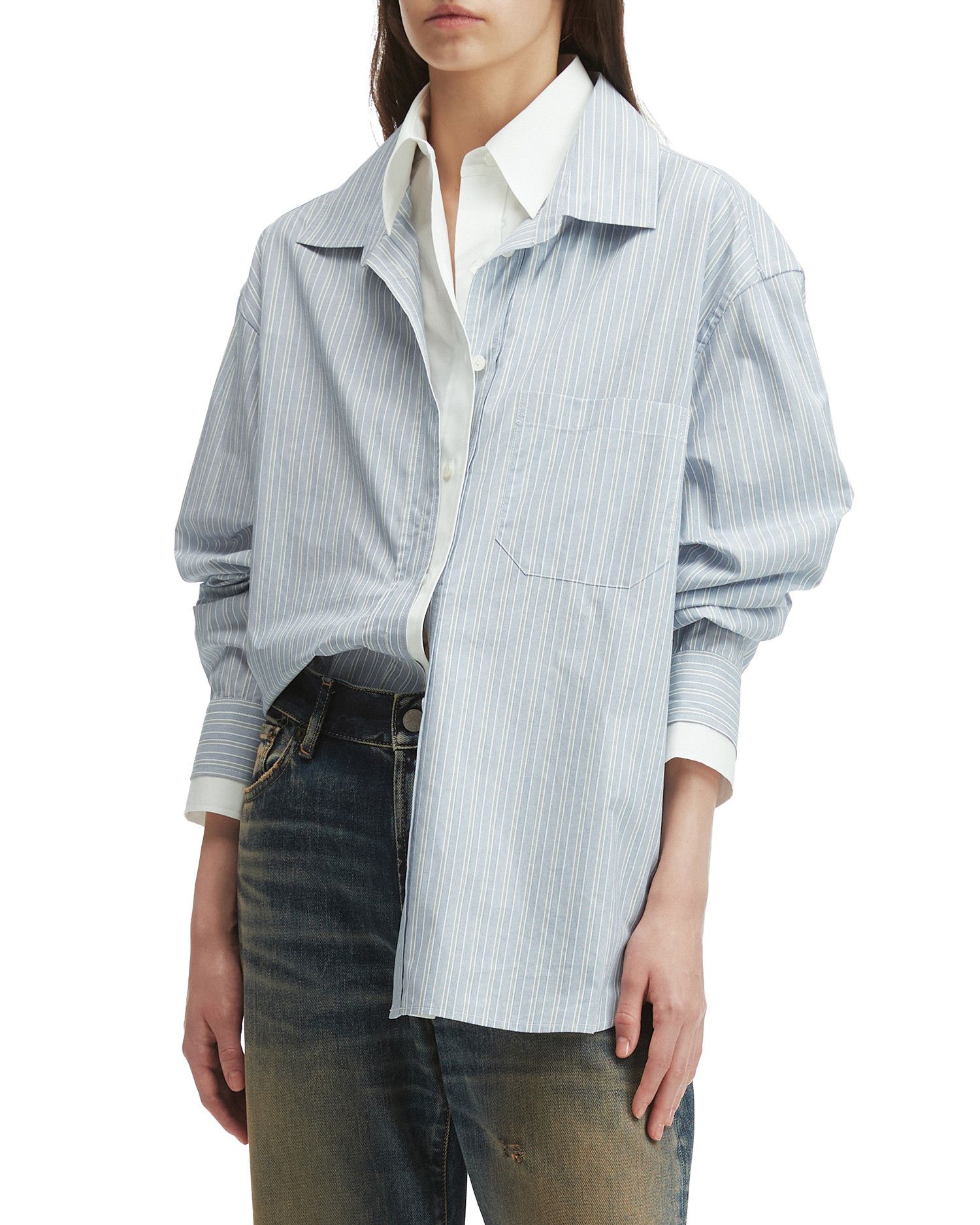 Acne Studios Acne Studios Two Piece Form Stacked Layer Shirt Size M / US 6-8 / IT 42-44 - 3 Thumbnail