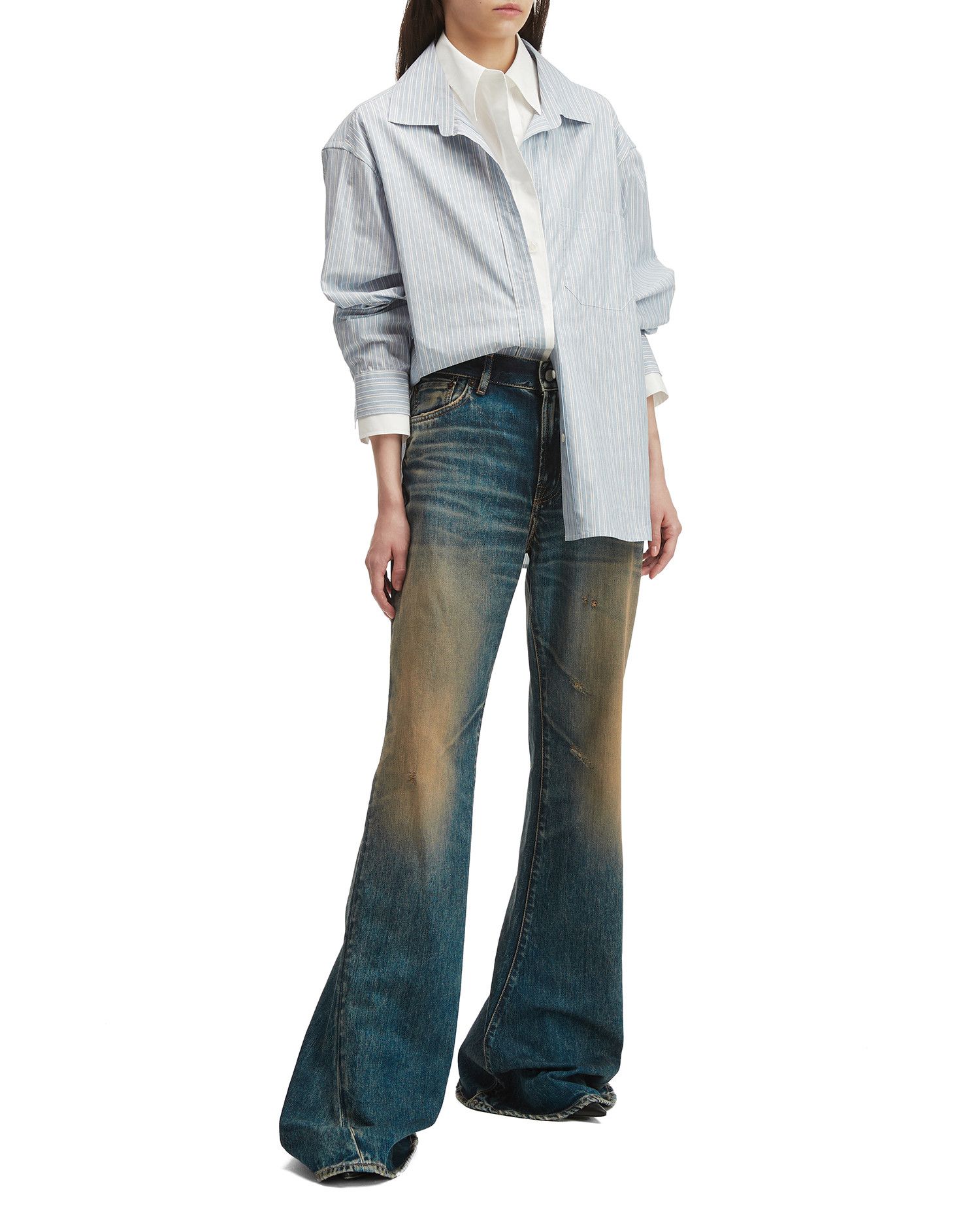 Acne Studios Acne Studios Two Piece Form Stacked Layer Shirt Size S / US 4 / IT 40 - 2 Thumbnail