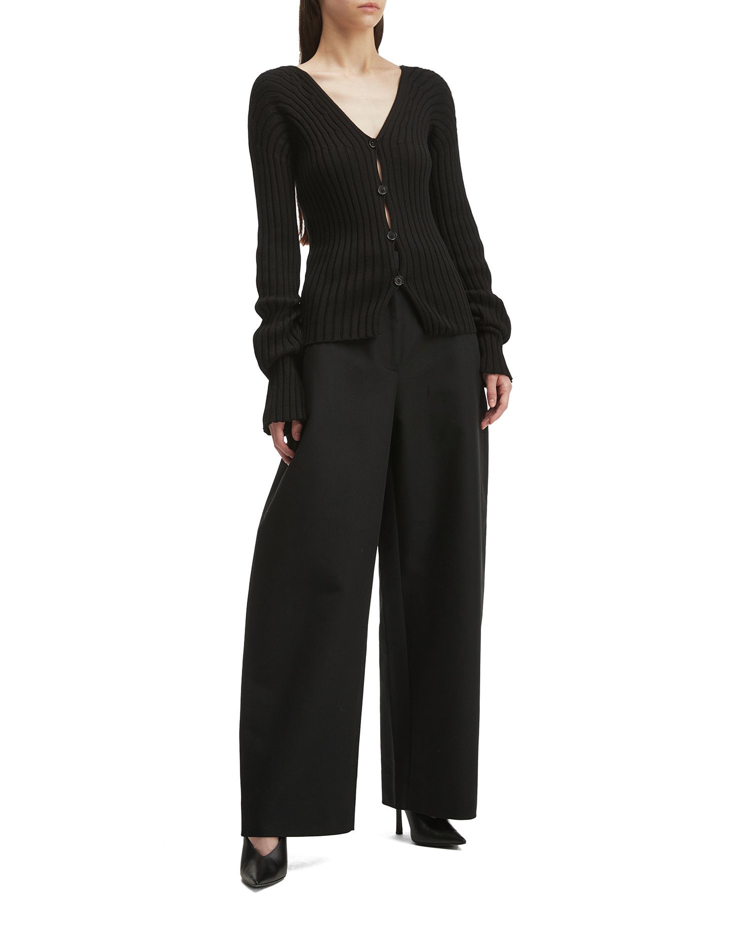 Acne Studios Acne Studios V Collar Cardigan Size S / US 4 / IT 40 - 2 Thumbnail