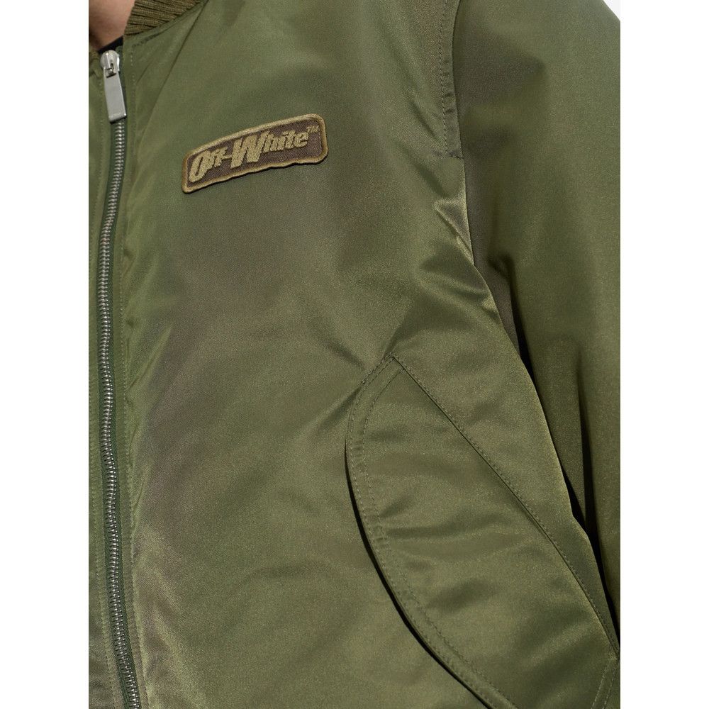 Off-White Off-white GREEN Jackets - Bomber Jackets Size S / US 4 / IT 40 - 4 Thumbnail
