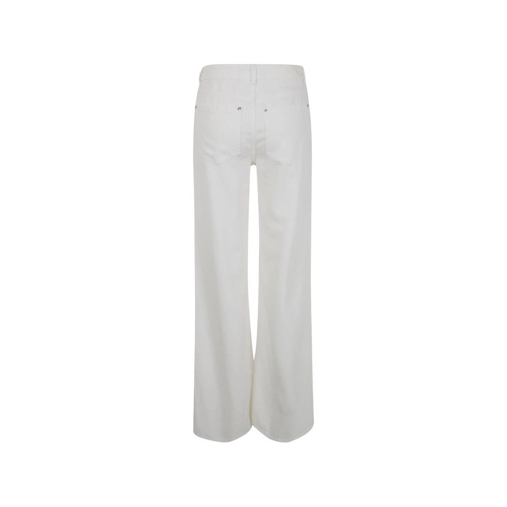 Blumarine Blumarine WHITE Denim - Flared Jeans Size 28" / US 6 / IT 42 - 3 Thumbnail