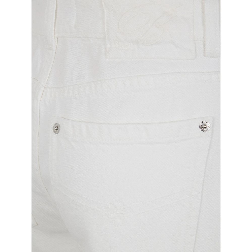 Blumarine Blumarine WHITE Denim - Flared Jeans Size 28" / US 6 / IT 42 - 2 Thumbnail