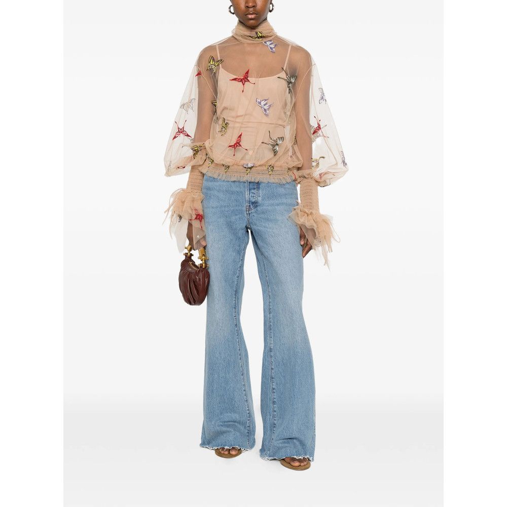 Frame Frame BLUE Denim - Wide-Leg Jeans Size 26" / US 2 / IT 38 - 5 Thumbnail
