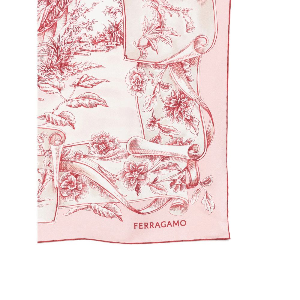 Salvatore Ferragamo Ferragamo PINK Scarves Size ONE SIZE - 3 Thumbnail