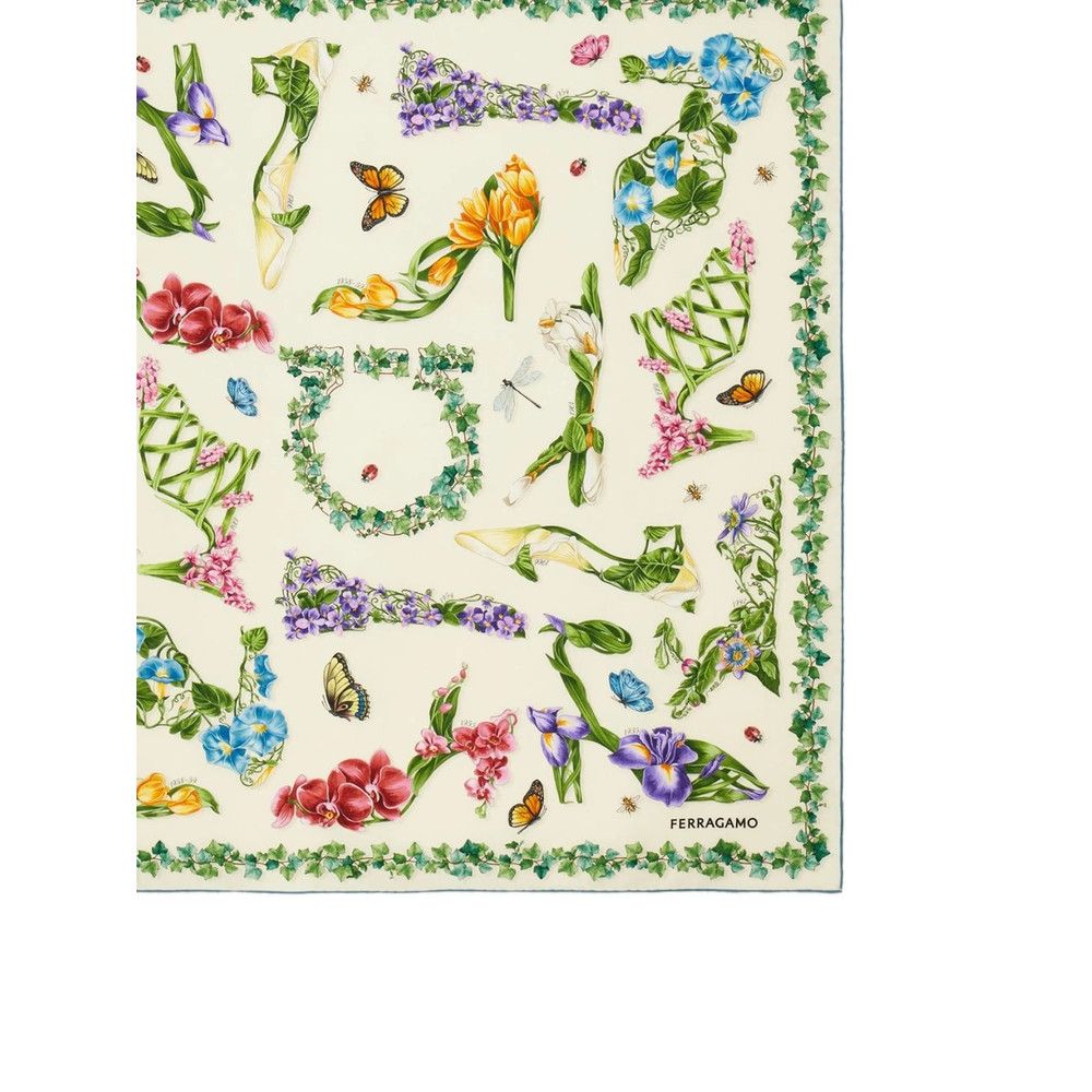 Salvatore Ferragamo Ferragamo NEUTRALS Scarves Size ONE SIZE - 2 Thumbnail