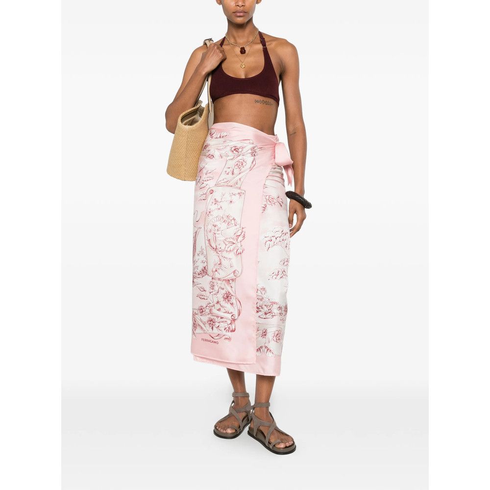 Salvatore Ferragamo Ferragamo PINK Beachwear - Beach Cover-Ups Size M / US 6-8 / IT 42-44 - 2 Thumbnail