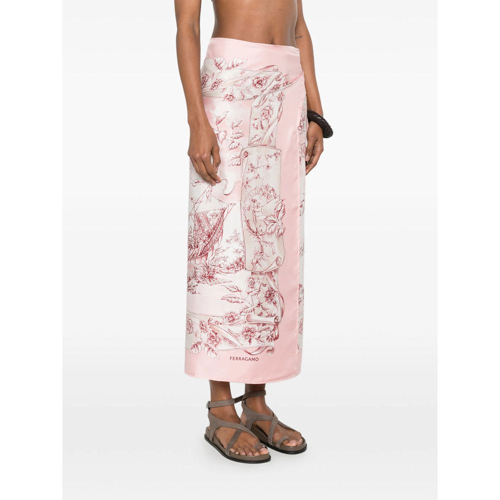 Salvatore Ferragamo Ferragamo PINK Beachwear - Beach Cover-Ups Size M / US 6-8 / IT 42-44 - 4 Thumbnail
