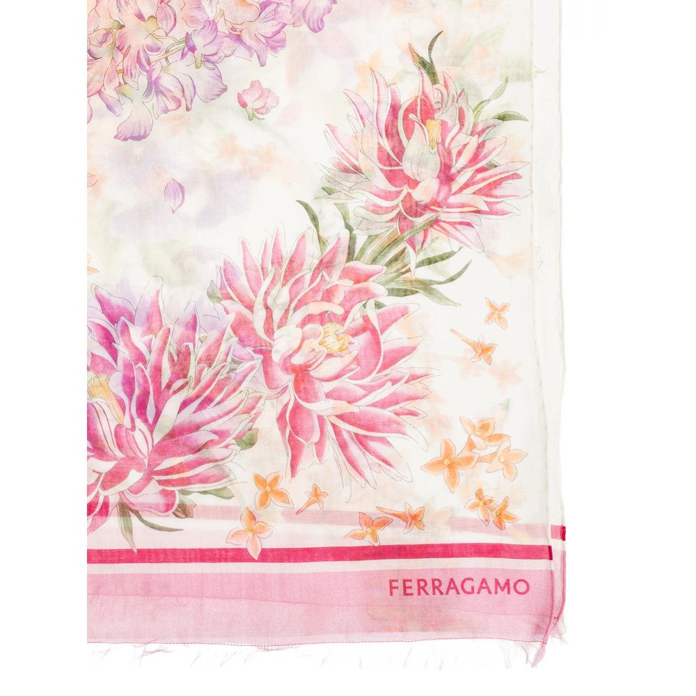 Salvatore Ferragamo Ferragamo PINK Scarves Size ONE SIZE - 3 Thumbnail