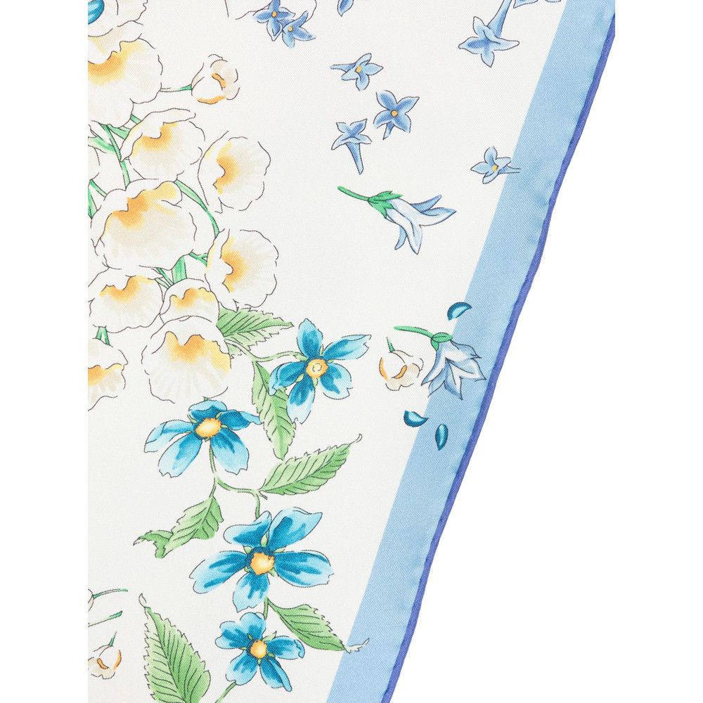 Salvatore Ferragamo Ferragamo WHITE Scarves Size ONE SIZE - 2 Thumbnail