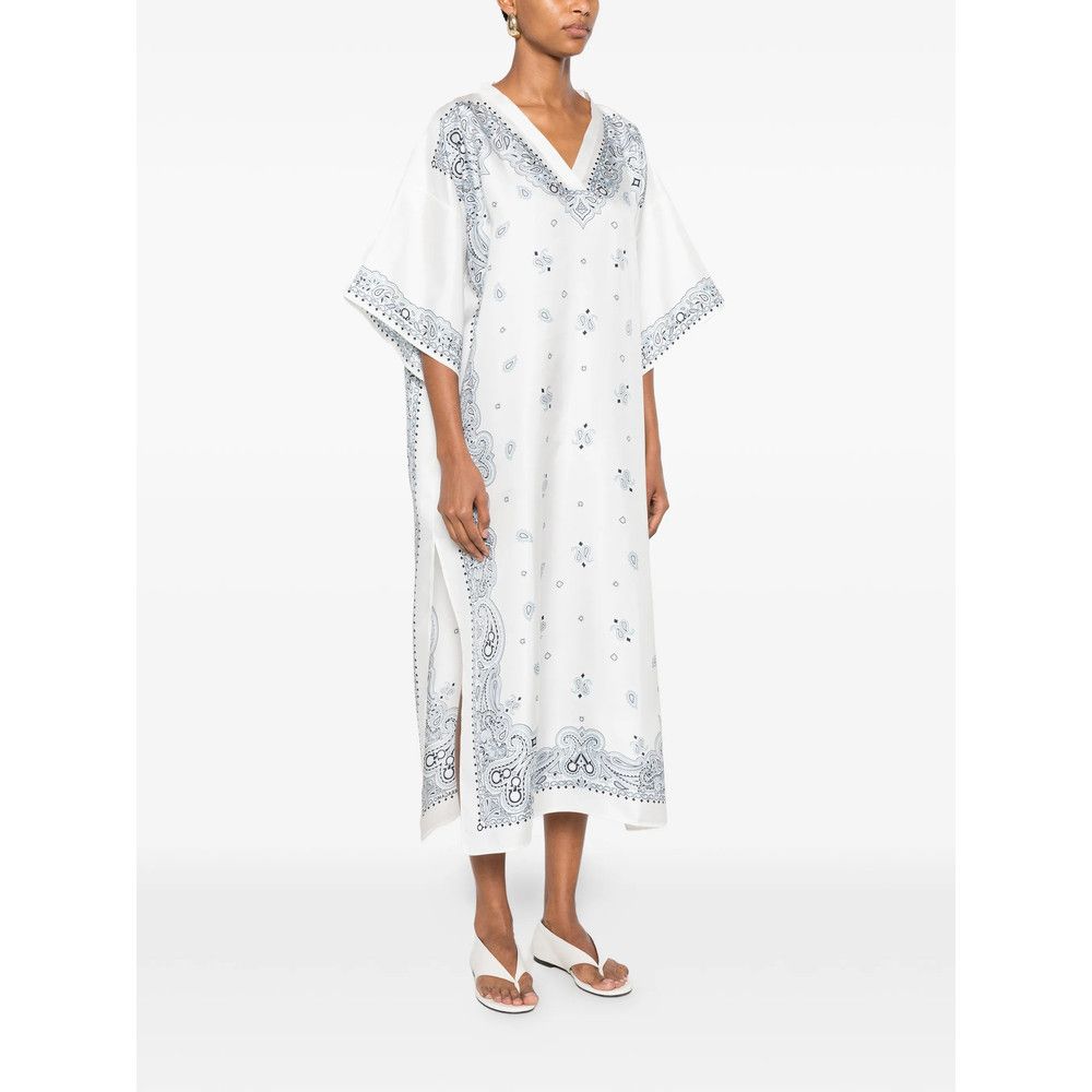 Salvatore Ferragamo Ferragamo WHITE Dresses - Day Dresses Size M / US 6-8 / IT 42-44 - 4 Thumbnail