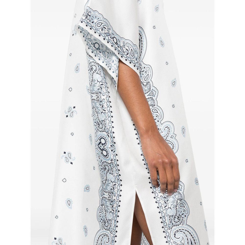 Salvatore Ferragamo Ferragamo WHITE Dresses - Day Dresses Size M / US 6-8 / IT 42-44 - 5 Thumbnail