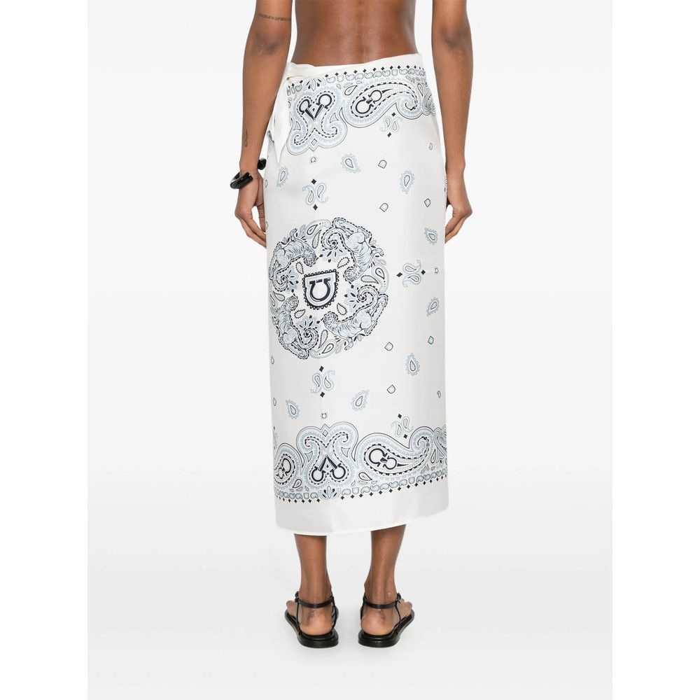 Salvatore Ferragamo Ferragamo WHITE Beachwear - Beach Cover-Ups Size M / US 6-8 / IT 42-44 - 4 Thumbnail