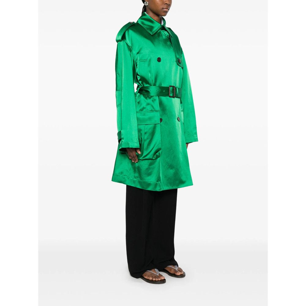 Dries Van Noten Dries Van Noten GREEN Coats - Trench & Raincoats Size S / US 4 / IT 40 - 4 Thumbnail