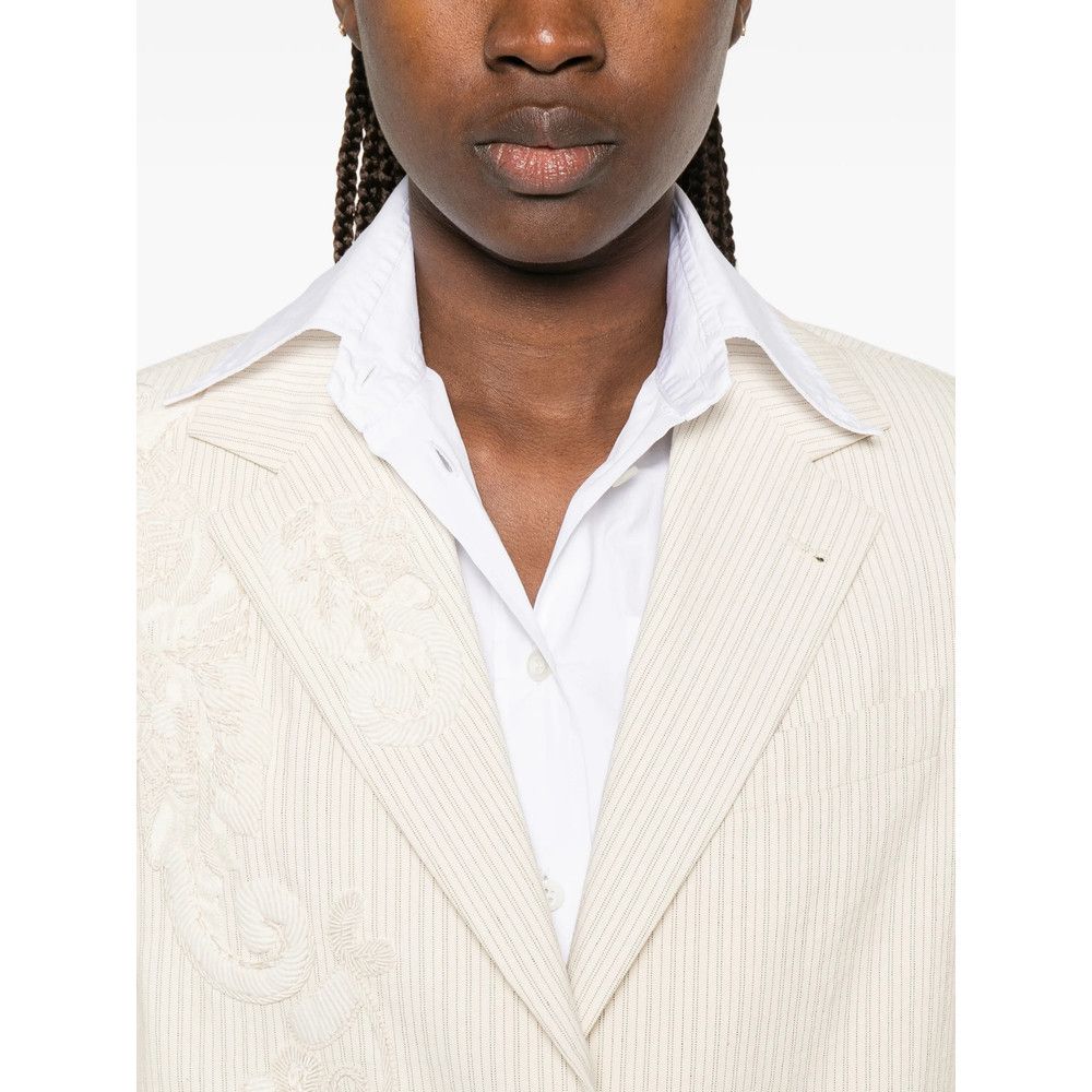 Dries Van Noten Dries Van Noten NEUTRALS Jackets - Blazers Size S / US 4 / IT 40 - 4 Thumbnail