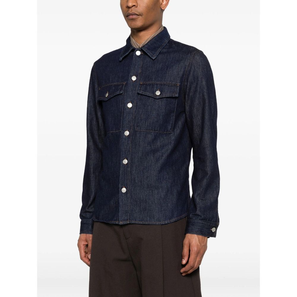 Dries Van Noten Dries Van Noten BLUE Shirts Size US L / EU 52-54 / 3 - 4 Thumbnail
