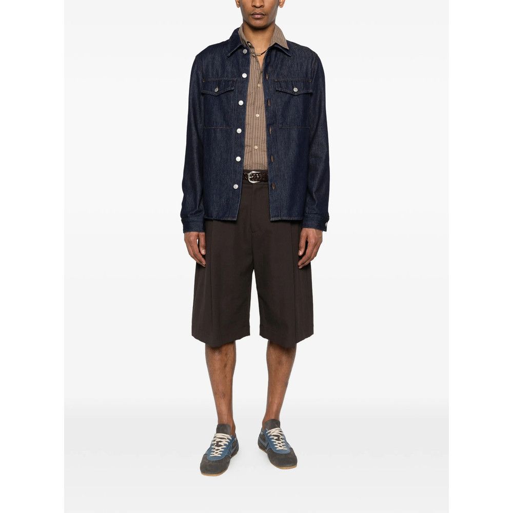 Dries Van Noten Dries Van Noten BLUE Shirts Size US XL / EU 56 / 4 - 2 Thumbnail