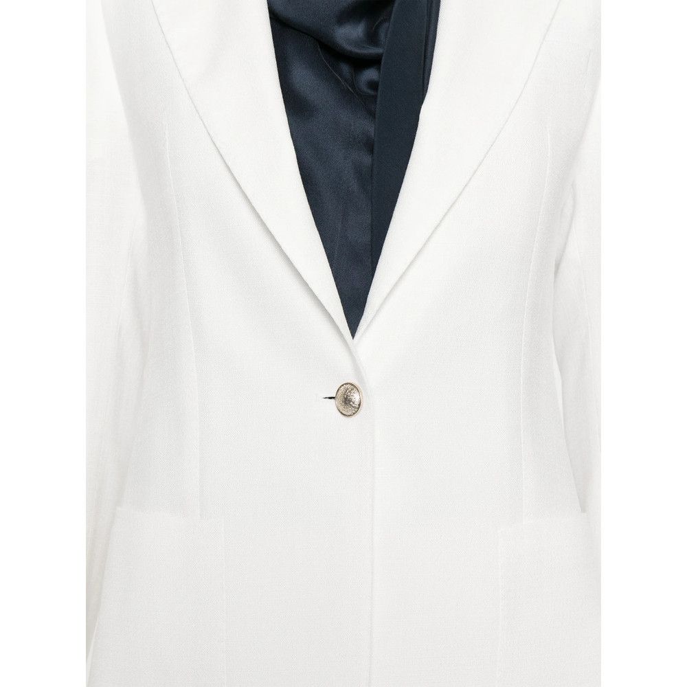 Tagliatore Tagliatore WHITE Jackets - Blazers Size XL / US 12-14 / IT 48-50 - 2 Thumbnail