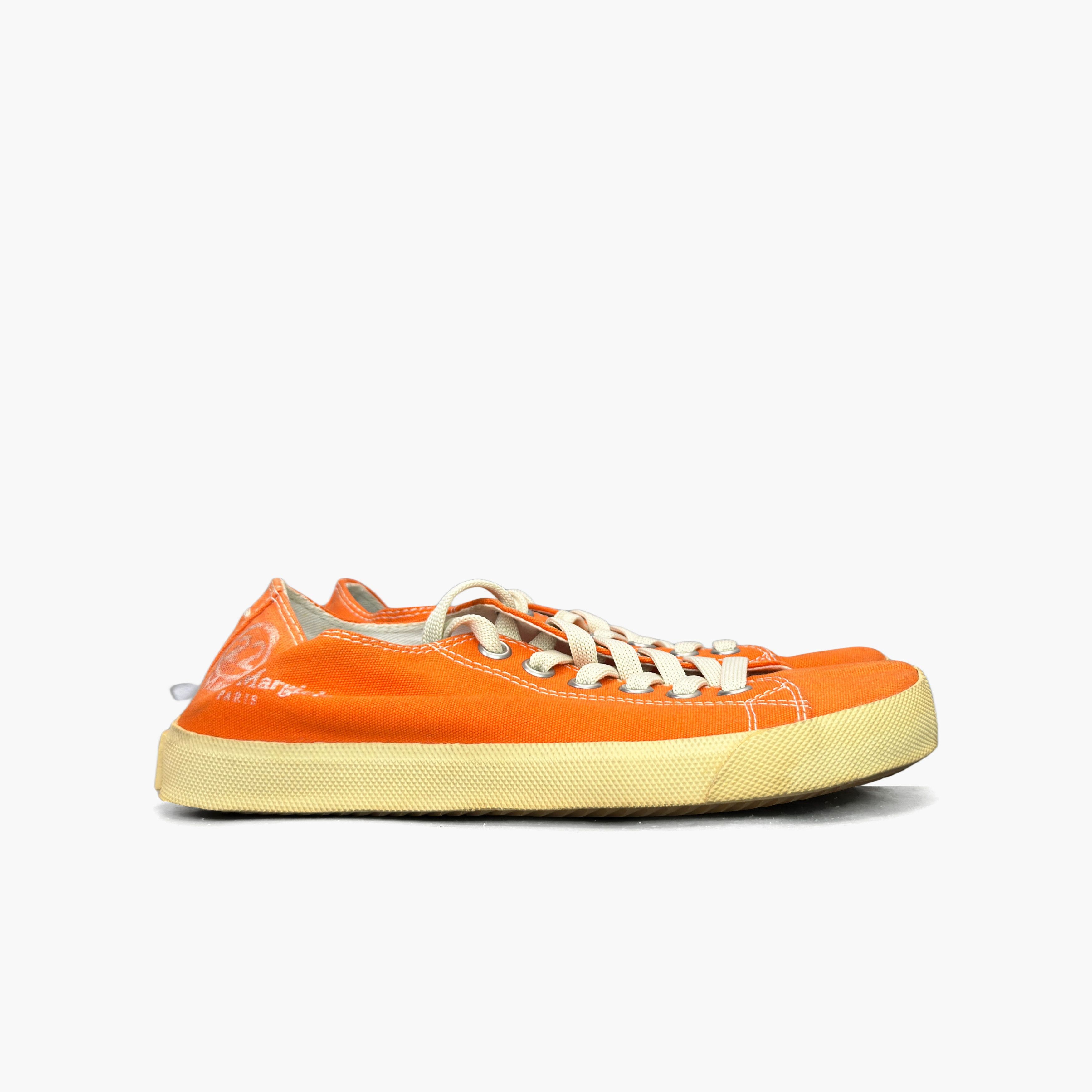 Maison Margiela Maison Margiela Tabi Low-Top Canvas Sneakers Orange Size 37 Size US 7 / IT 37 - 4 Thumbnail