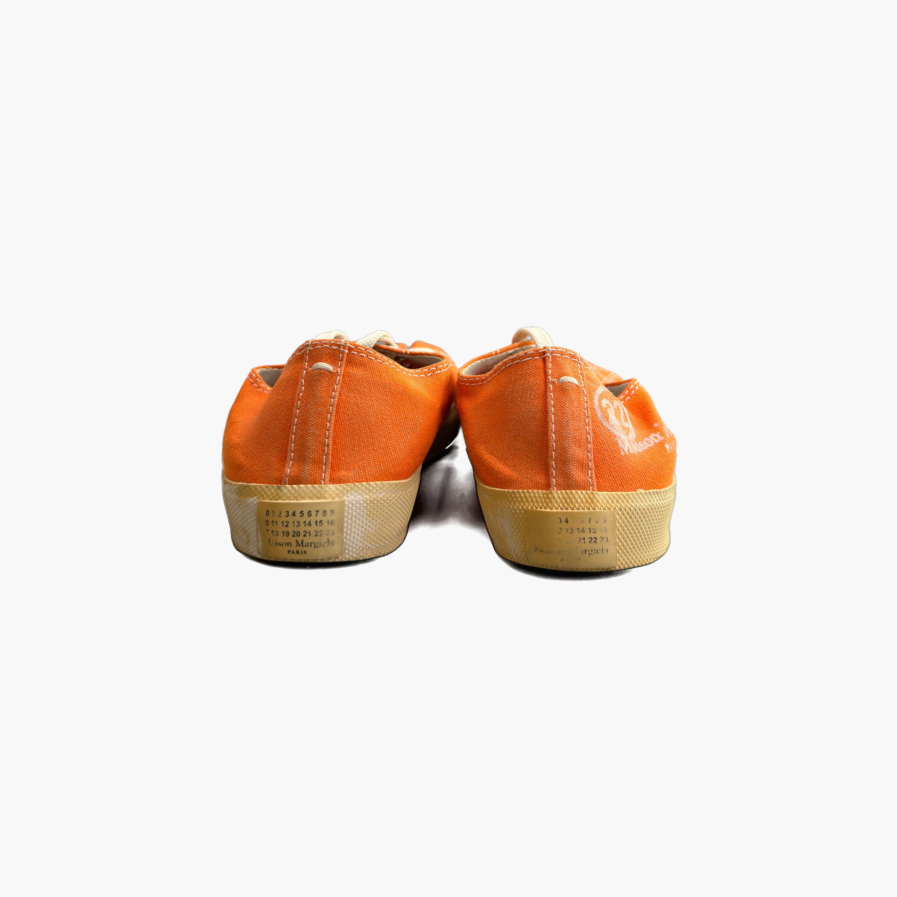 Maison Margiela Maison Margiela Tabi Low-Top Canvas Sneakers Orange Size 37 Size US 7 / IT 37 - 6 Thumbnail