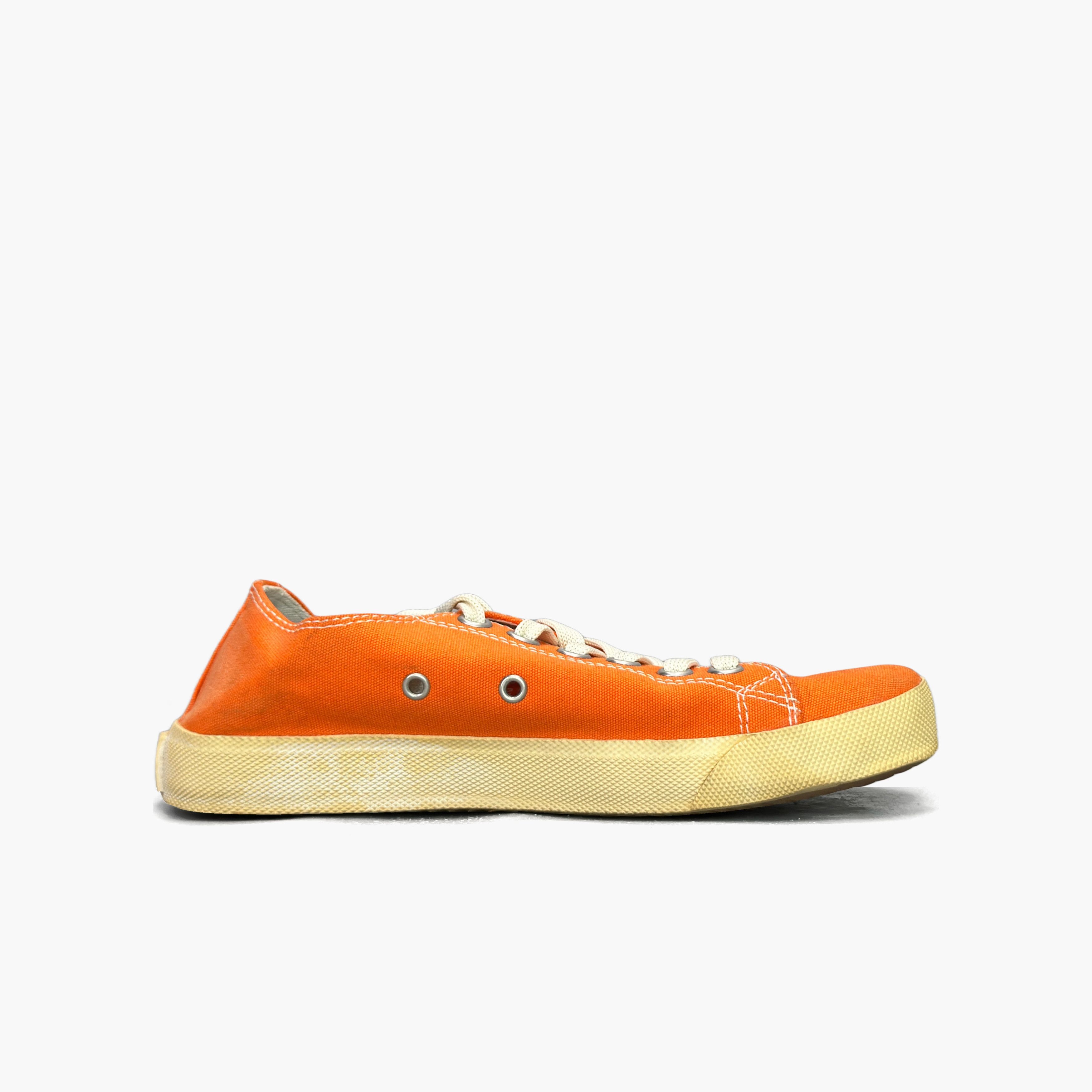 Maison Margiela Maison Margiela Tabi Low-Top Canvas Sneakers Orange Size 37 Size US 7 / IT 37 - 2 Thumbnail