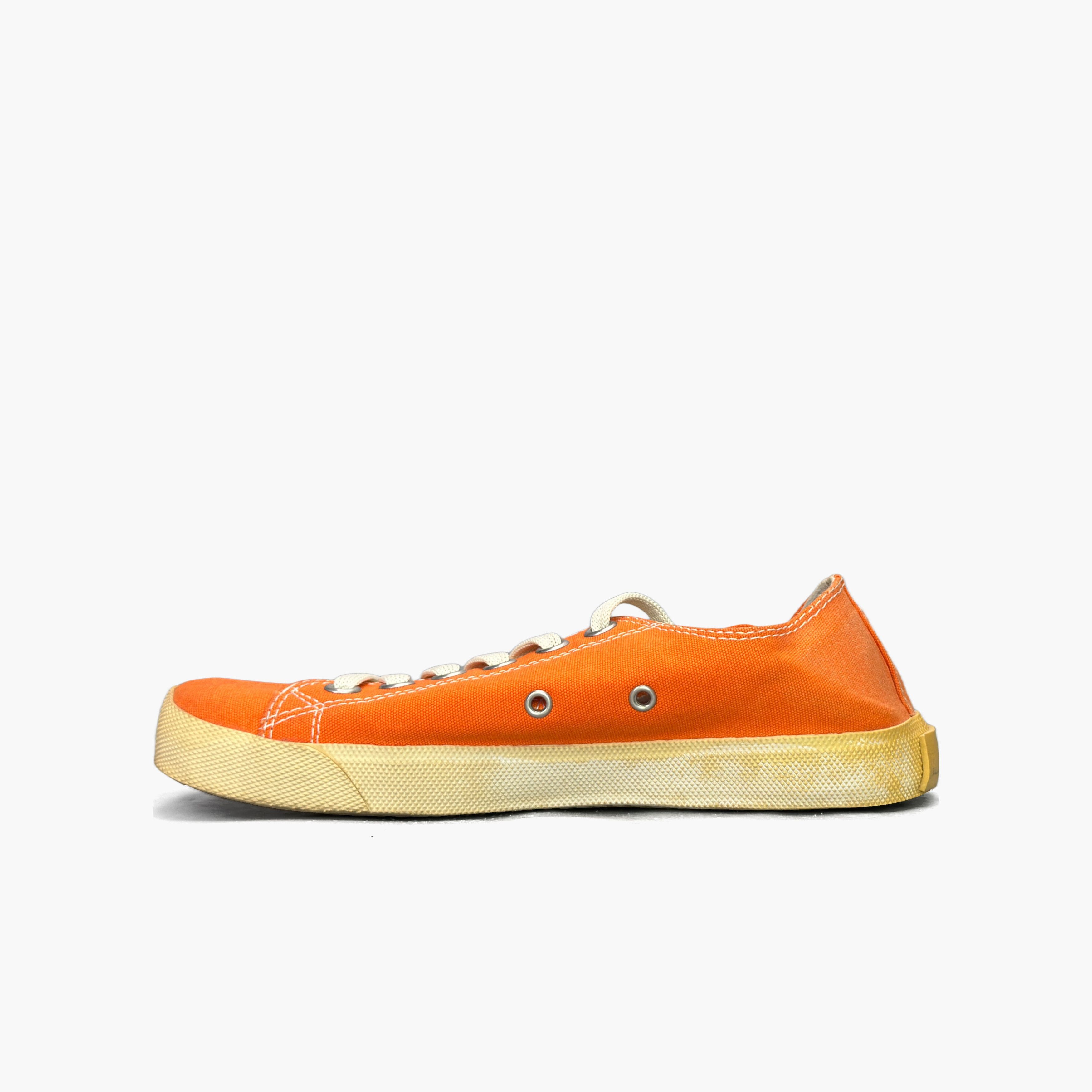 Maison Margiela Maison Margiela Tabi Low-Top Canvas Sneakers Orange Size 37 Size US 7 / IT 37 - 3 Thumbnail