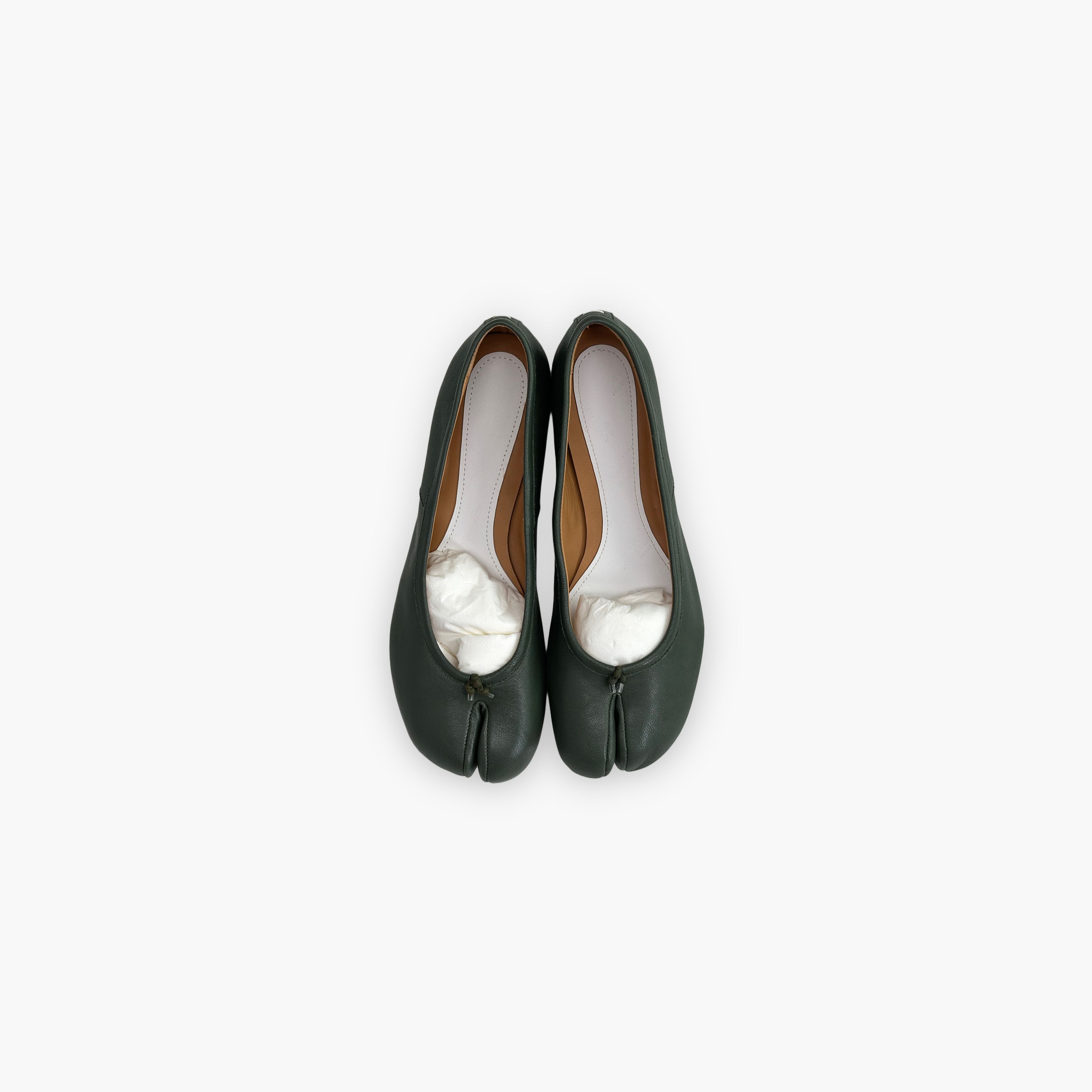 Maison Margiela Maison Margiela Green Tabi Flats Size 37 Size US 7 / IT 37 - 9 Thumbnail