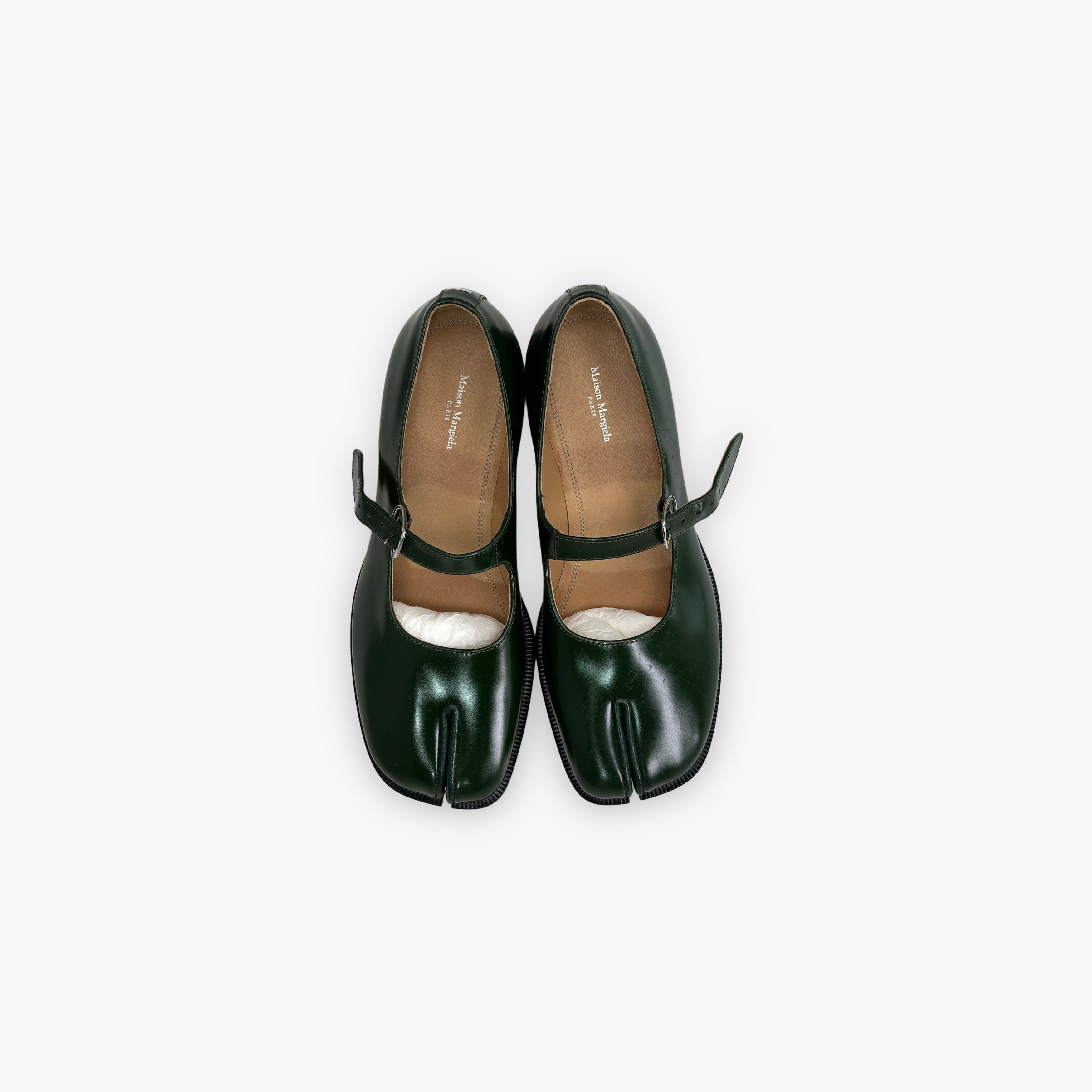 Maison Margiela Maison Margiela Green Tabi Mary Jane Shoes Size 40 Size US 10 / IT 40 - 9 Thumbnail