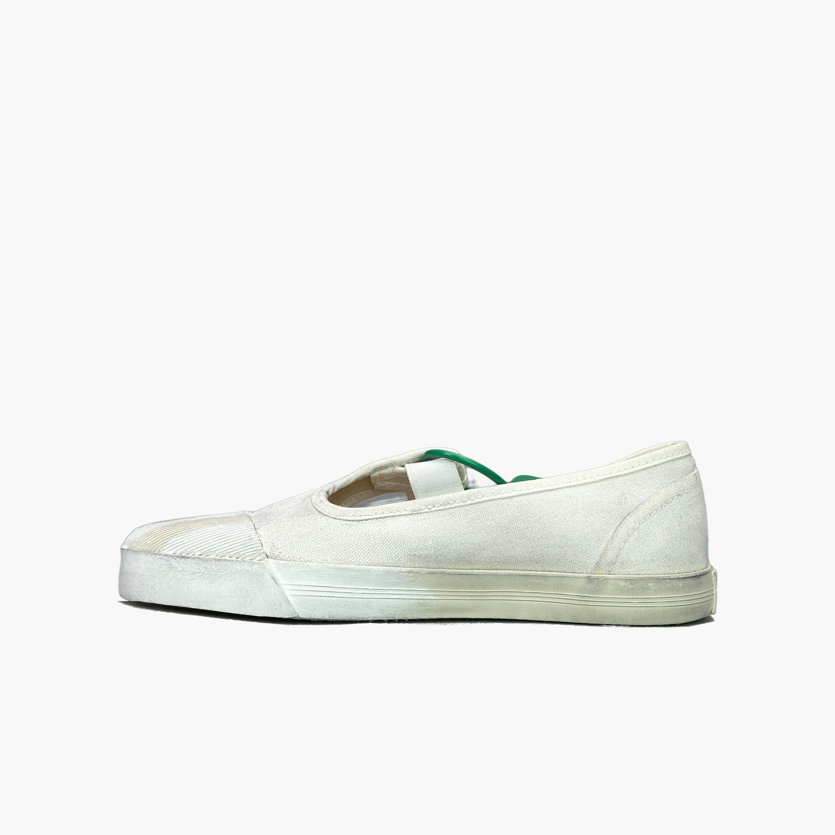Maison Margiela Maison Margiela White Tabi Canvas Slip On Sneakers Size 36 Size US 6 / IT 36 - 3 Thumbnail