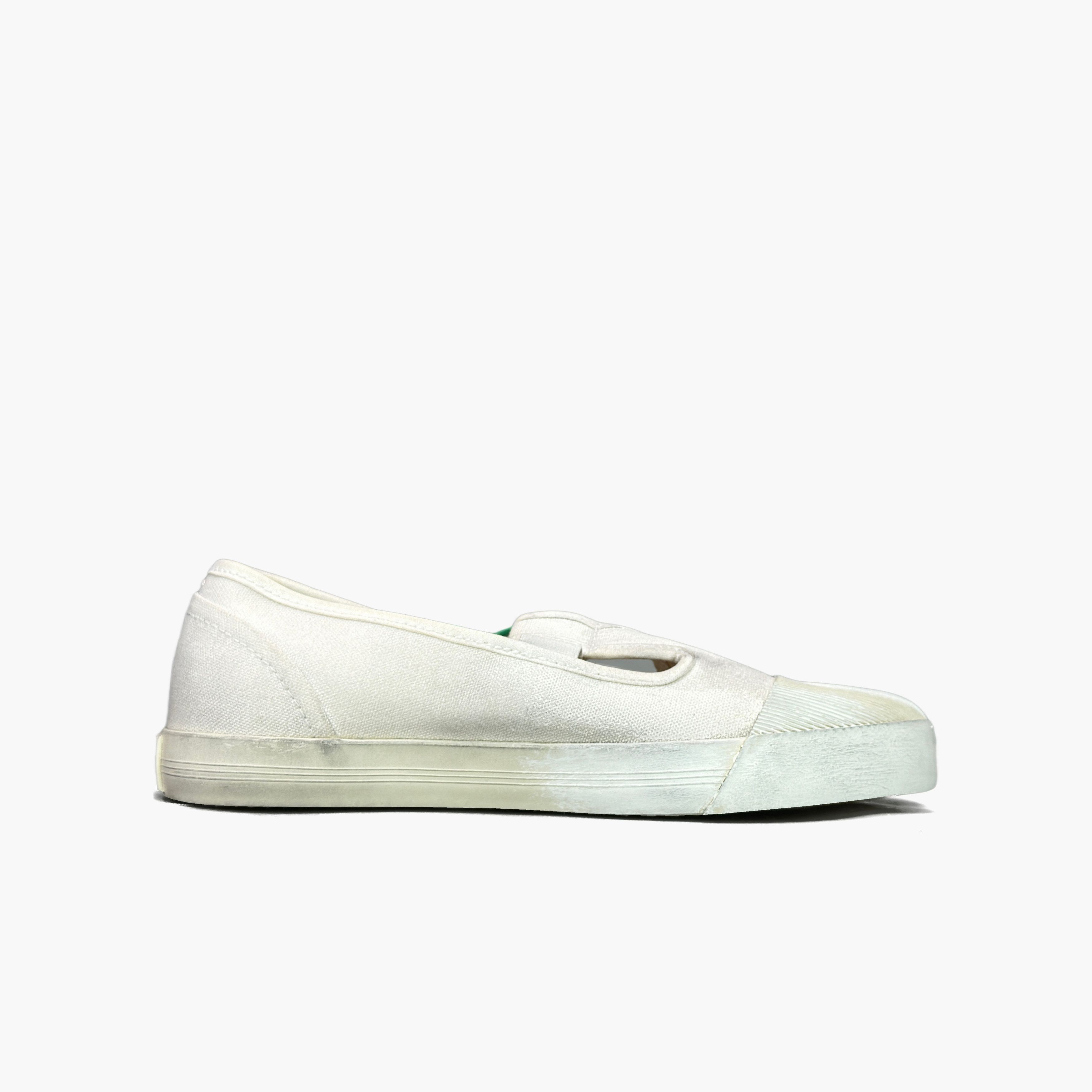 Maison Margiela Maison Margiela White Tabi Canvas Slip On Sneakers Size 36 Size US 6 / IT 36 - 2 Thumbnail