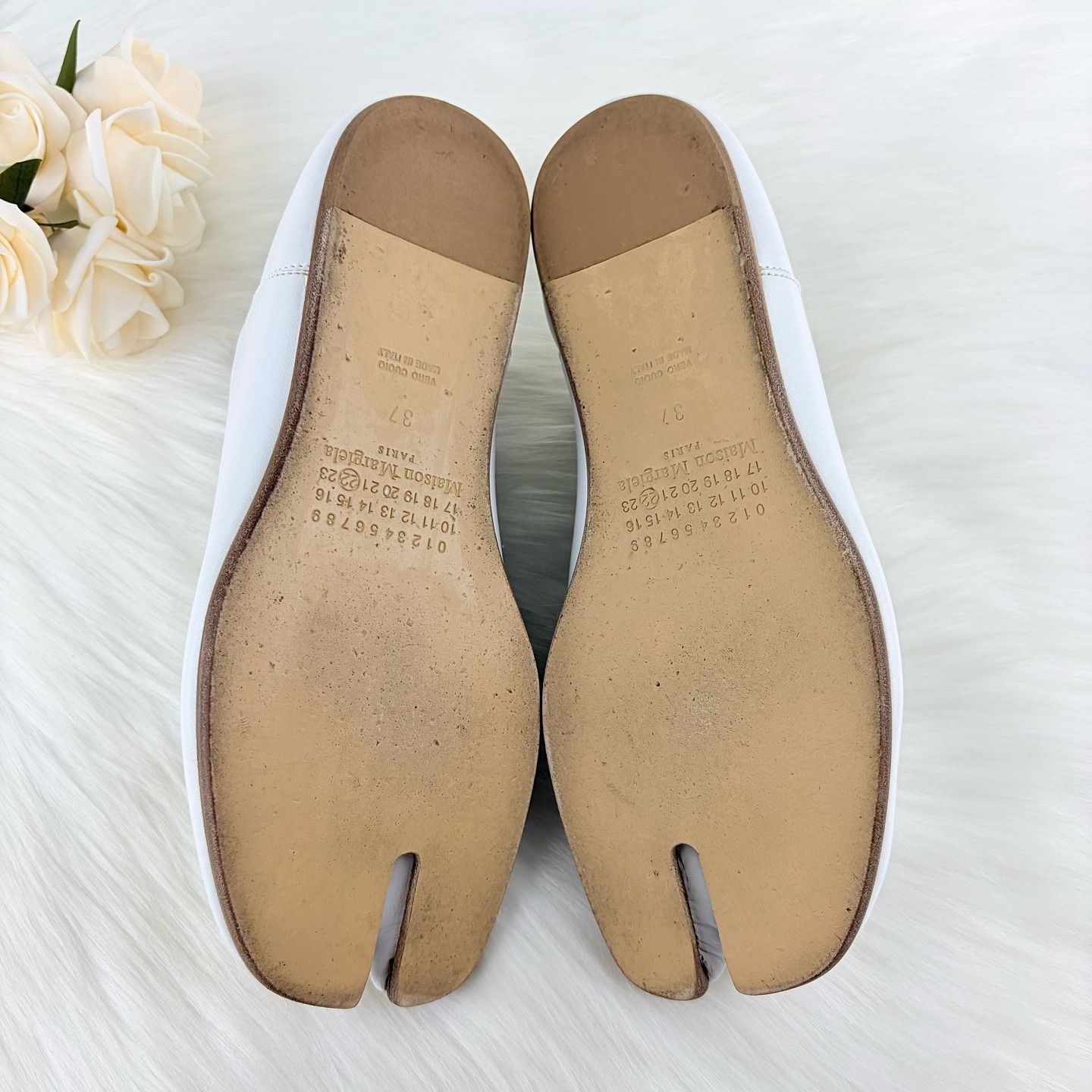 Maison Margiela Maison Margiela White Tabi Flats Size 37 Size US 7 / IT 37 - 4 Thumbnail