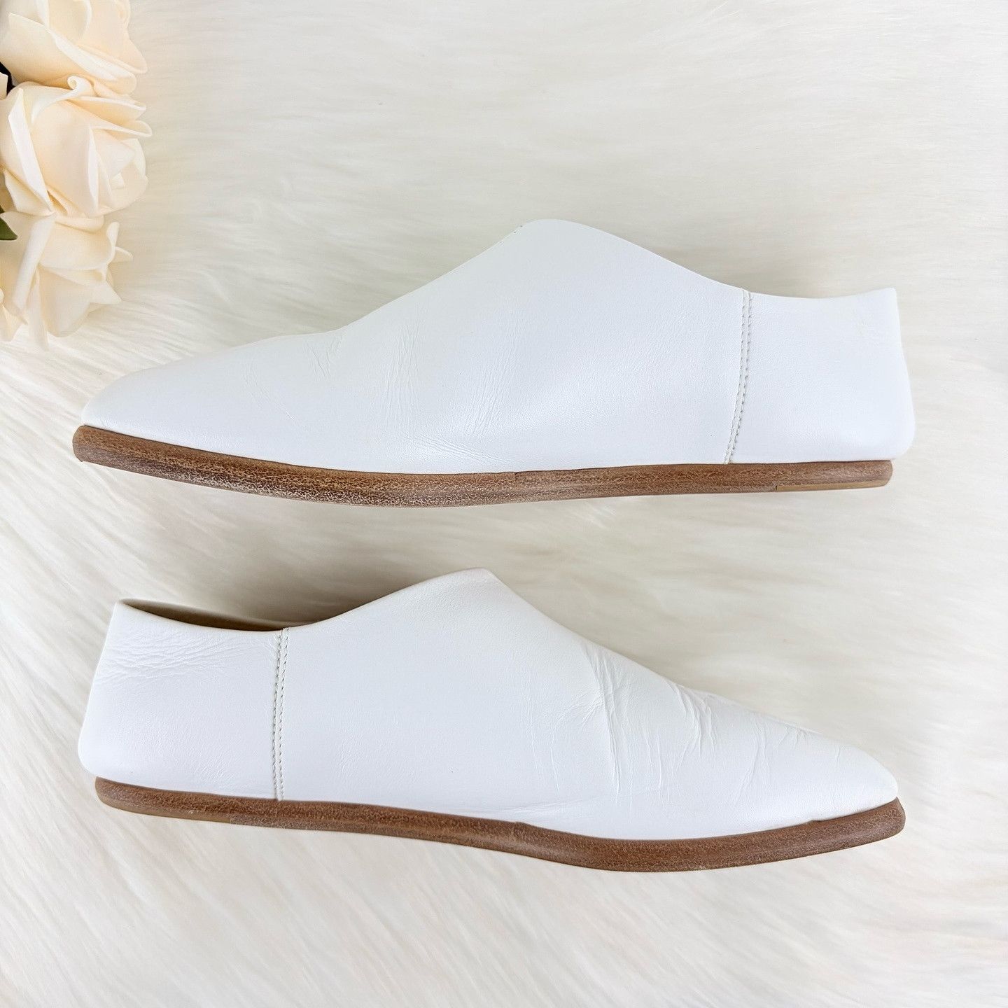 Maison Margiela Maison Margiela White Tabi Flats Size 37 Size US 7 / IT 37 - 6 Thumbnail
