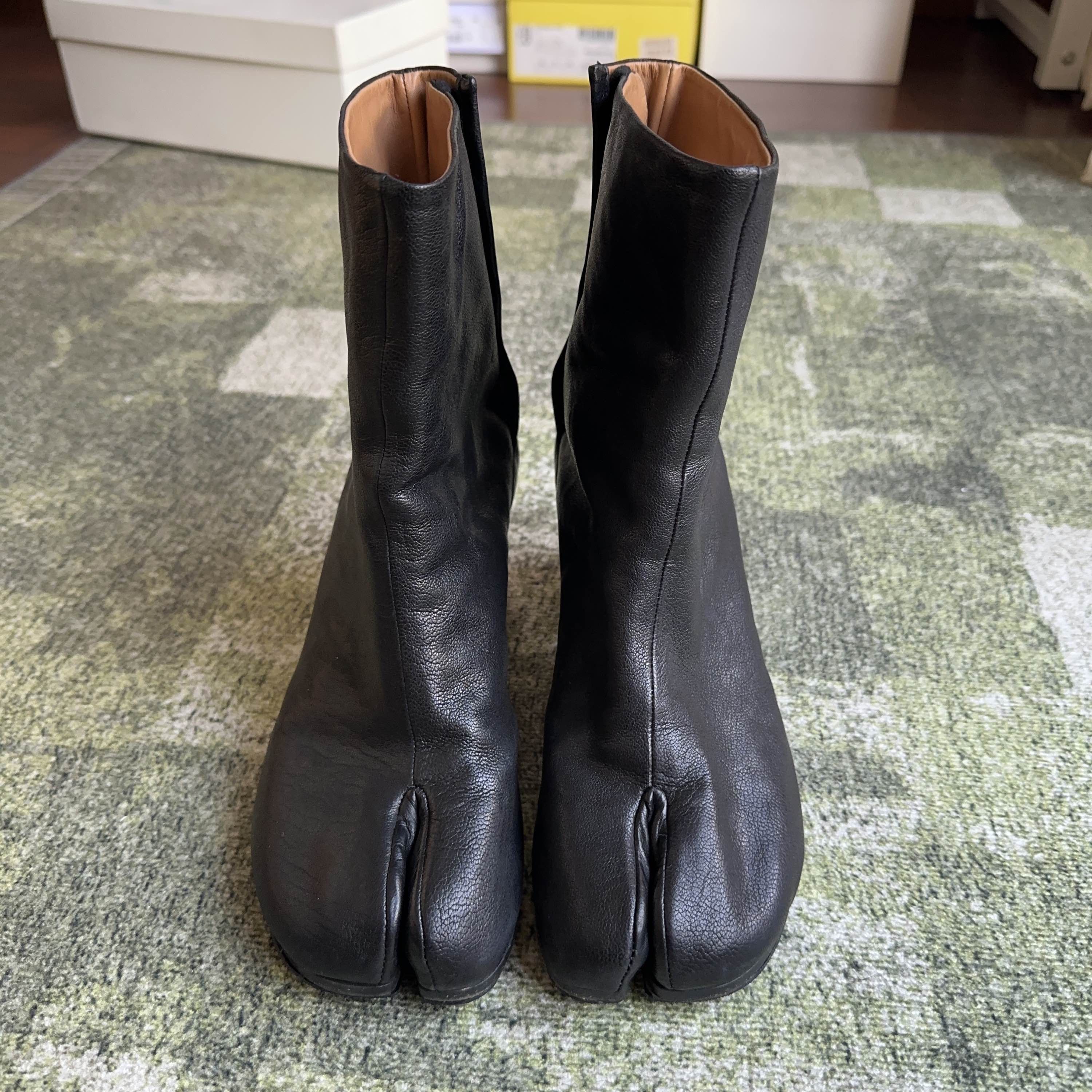 Maison Margiela Maison Margiela Tabi Leather Block Heel Boots Size 37 Size US 7 / IT 37 - 2 Thumbnail