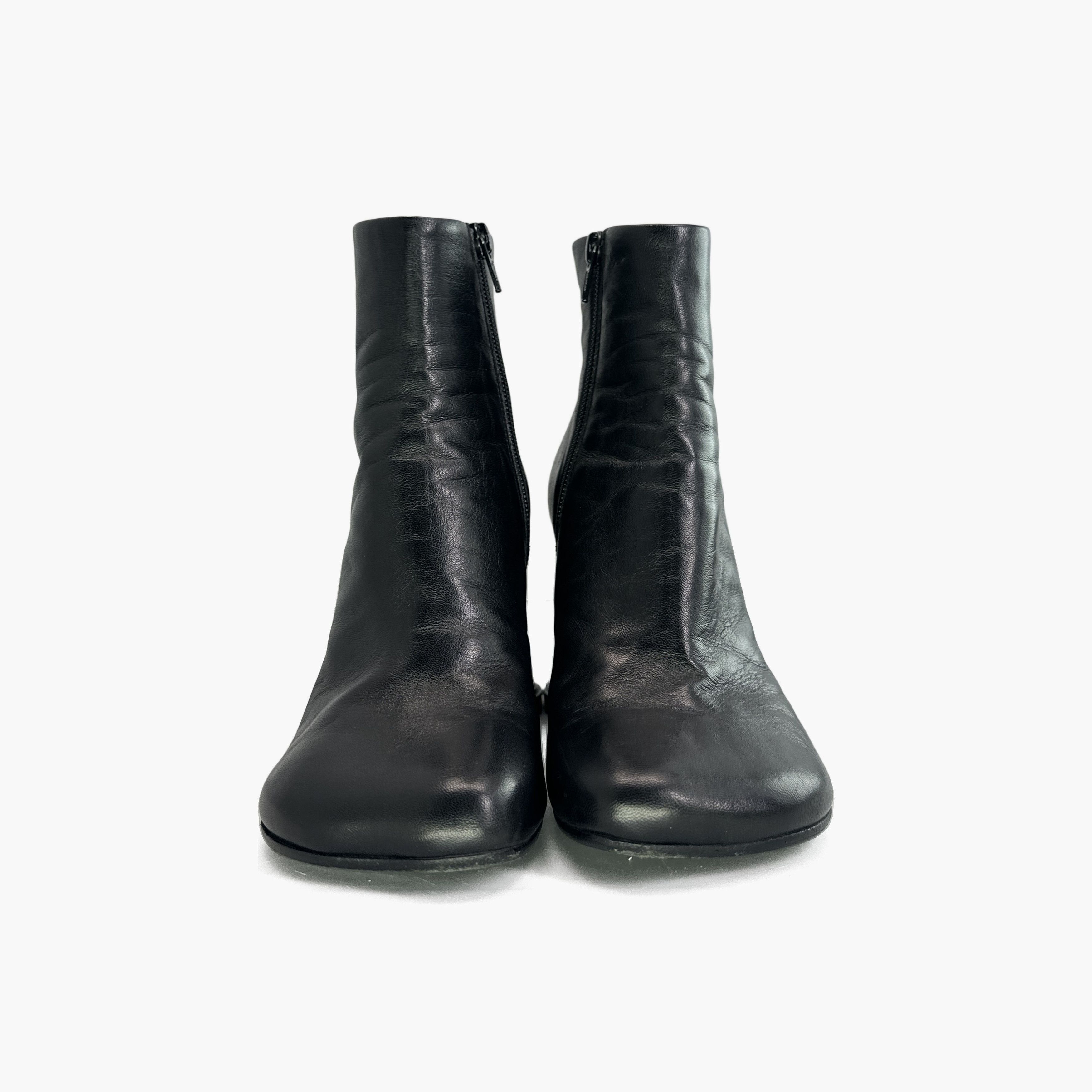 MM6 MM6 Maison Margiela Block Heel Leather Ankle Boots Size 37 Size US 7 / IT 37 - 5 Thumbnail