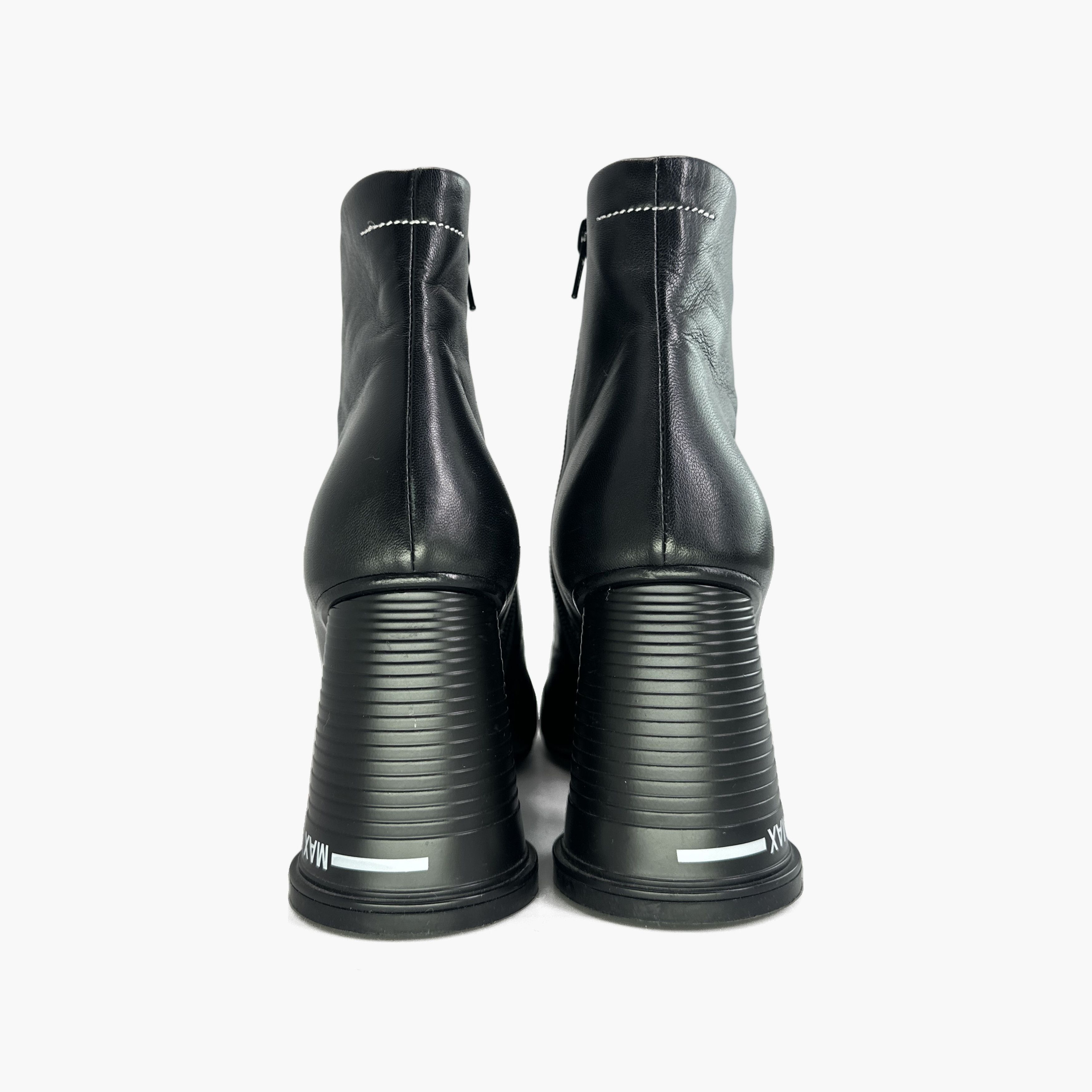MM6 MM6 Maison Margiela Block Heel Leather Ankle Boots Size 37 Size US 7 / IT 37 - 6 Thumbnail