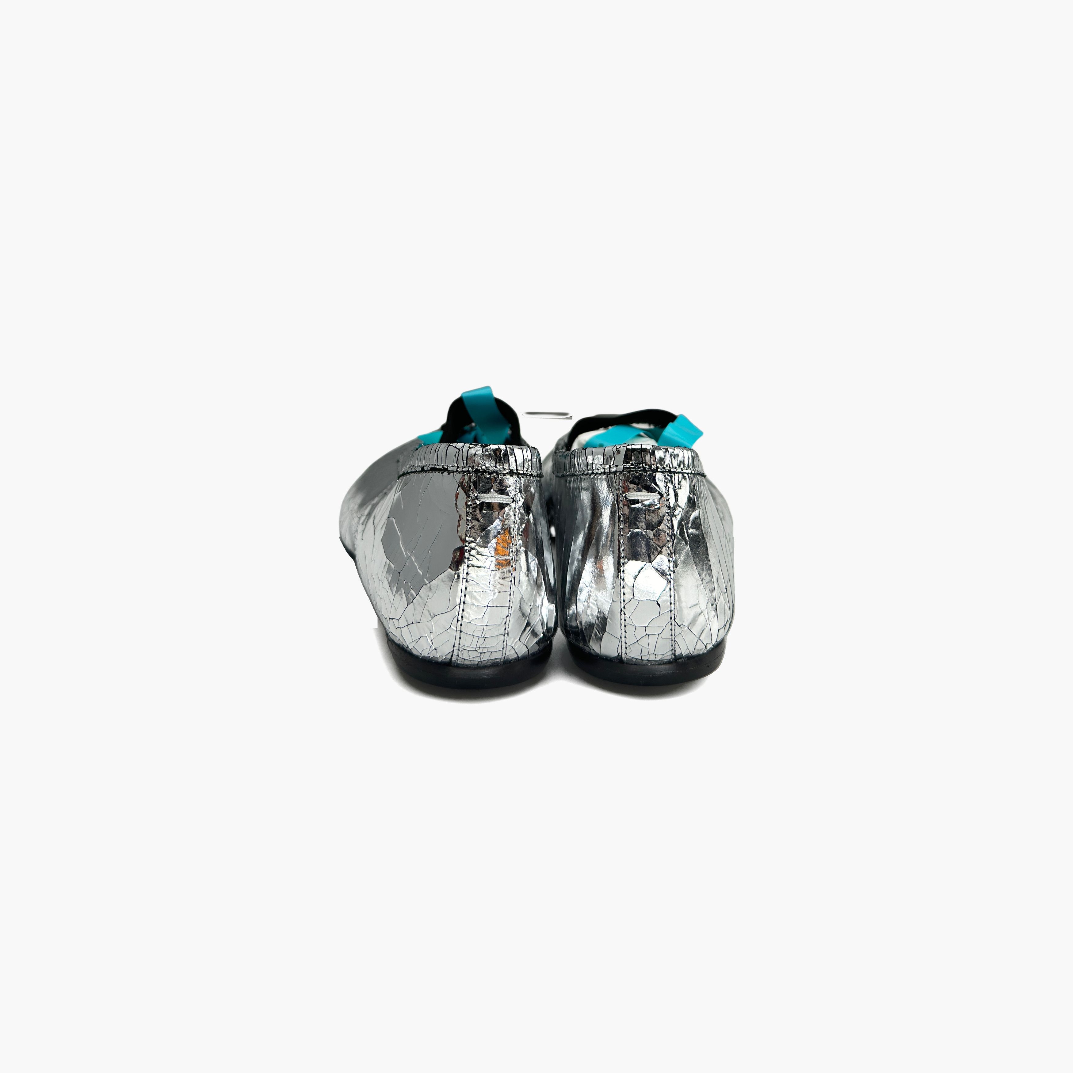 Maison Margiela Maison Margiela Silver Cracked Tabi Ballet Flats Size 39 Size US 9 / IT 39 - 6 Thumbnail
