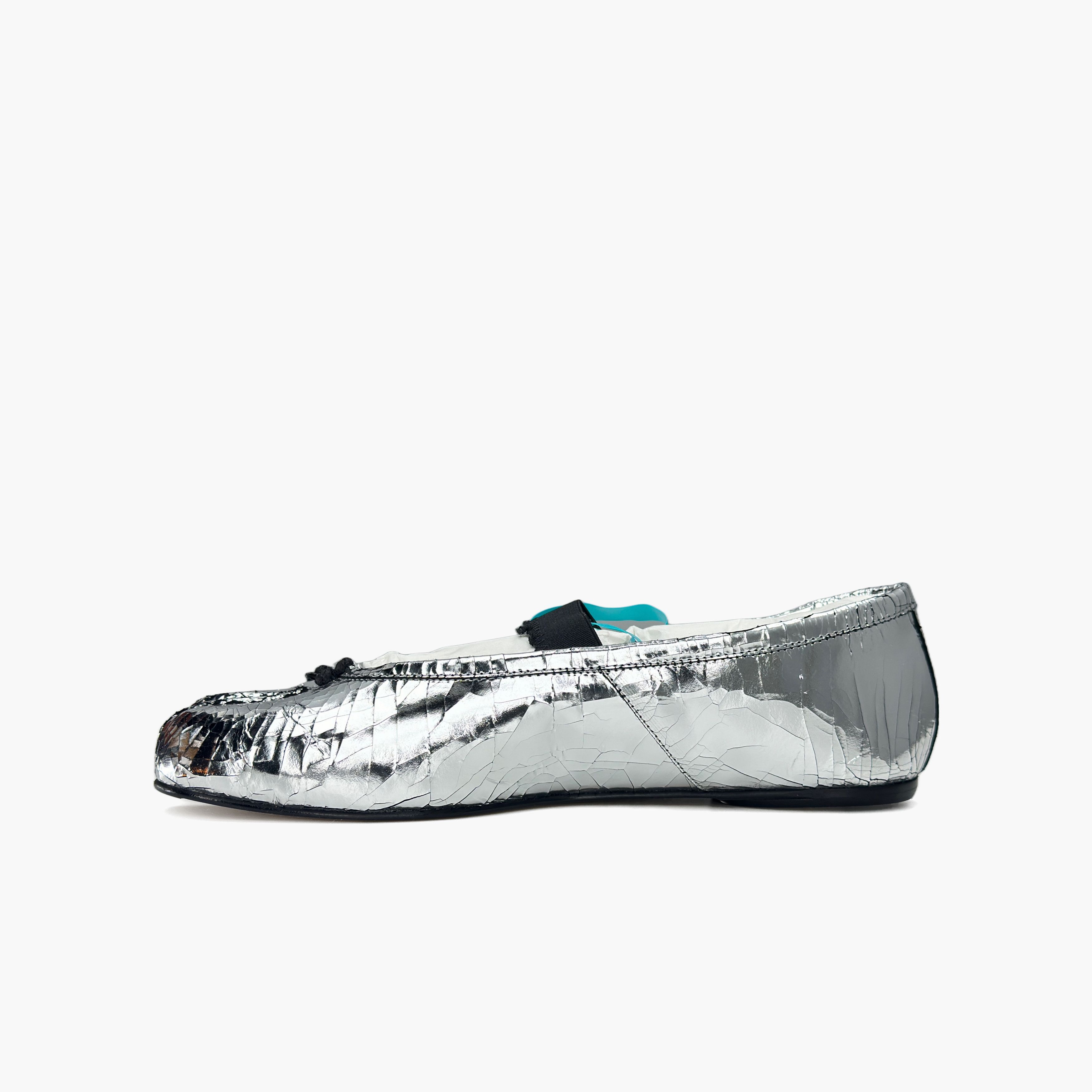 Maison Margiela Maison Margiela Silver Cracked Tabi Ballet Flats Size 39 Size US 9 / IT 39 - 3 Thumbnail