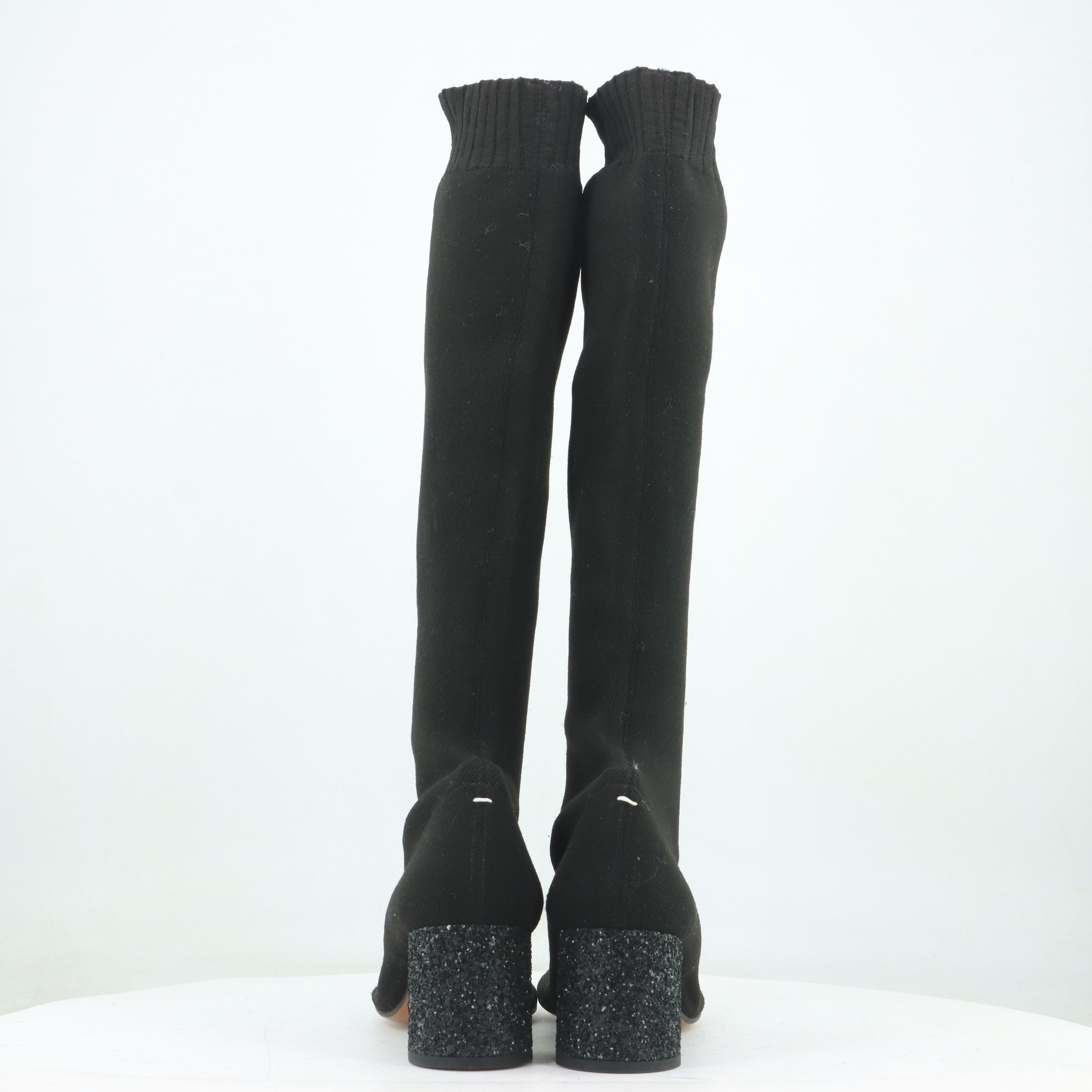 Maison Margiela Maison Margiela Tabi Glitter Heel Sock Boots Size 38 Size US 8 / IT 38 - 5 Thumbnail