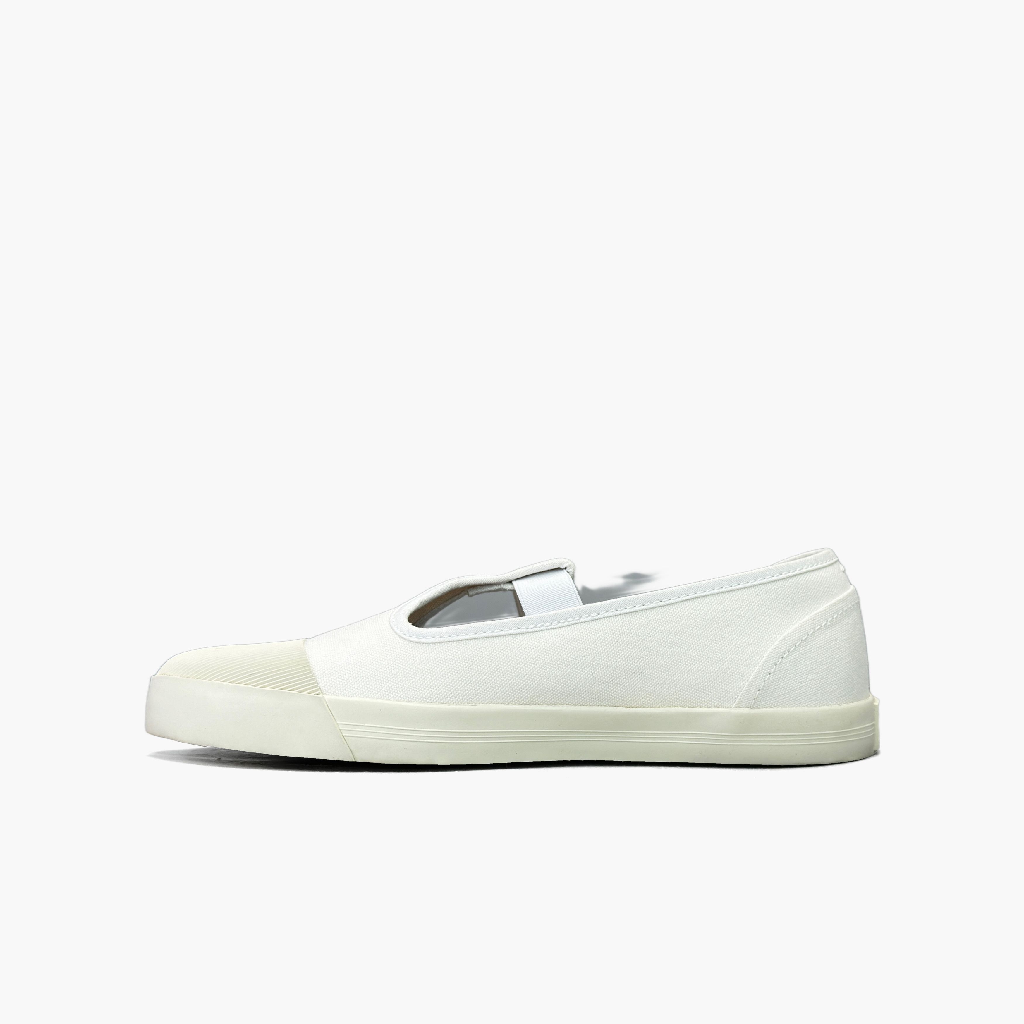 Maison Margiela Maison Margiela White Tabi Canvas Slip Ons Size 39 Size US 9 / IT 39 - 3 Thumbnail