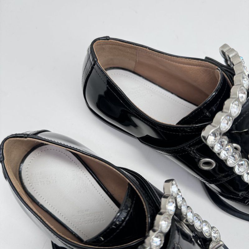 Maison Margiela Maison Margiela Crystal Buckle Patent Flats 36 Size US 6 / IT 36 - 7 Thumbnail